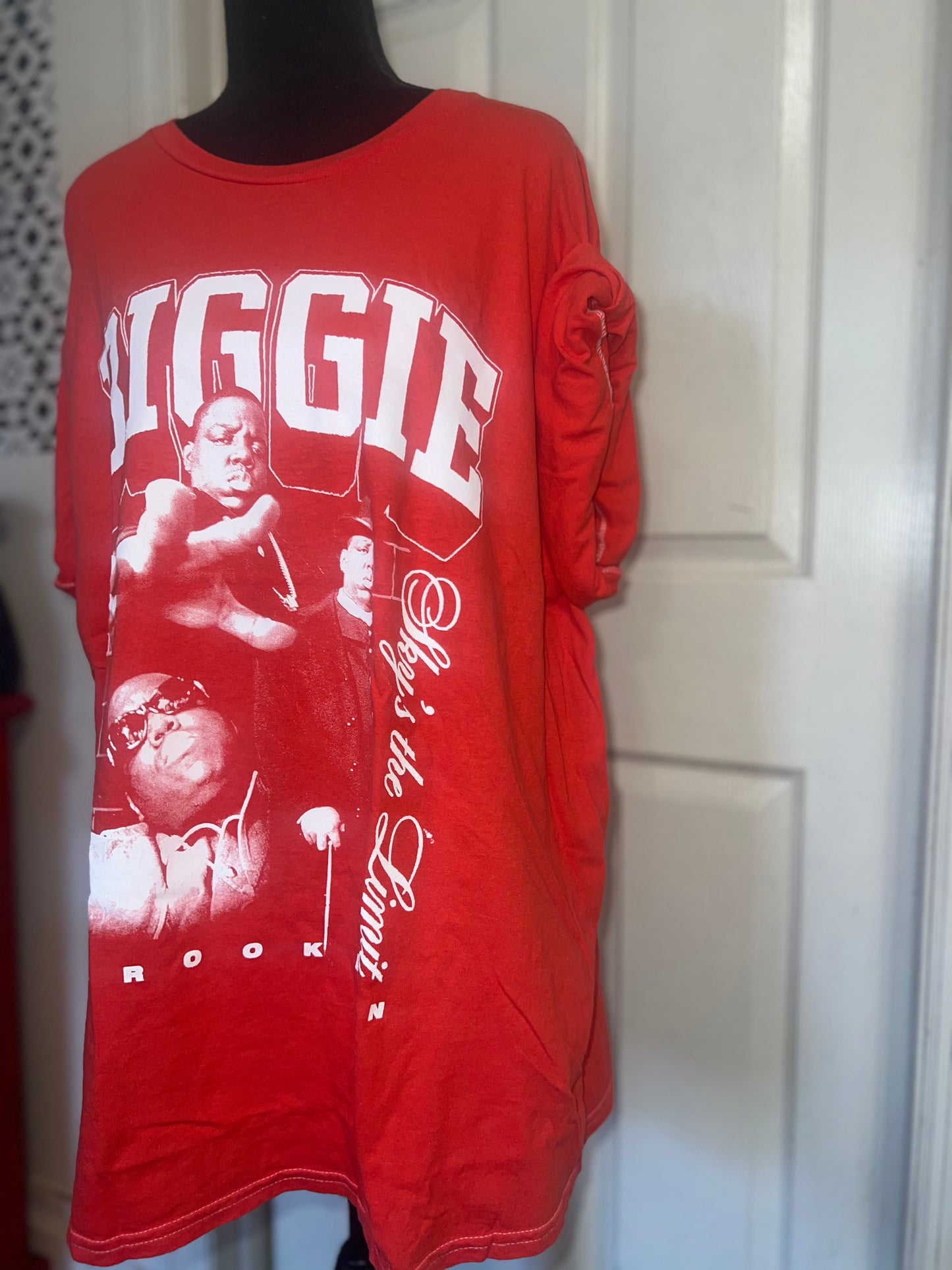 Biggie Smalls Oversized Distressed Tee