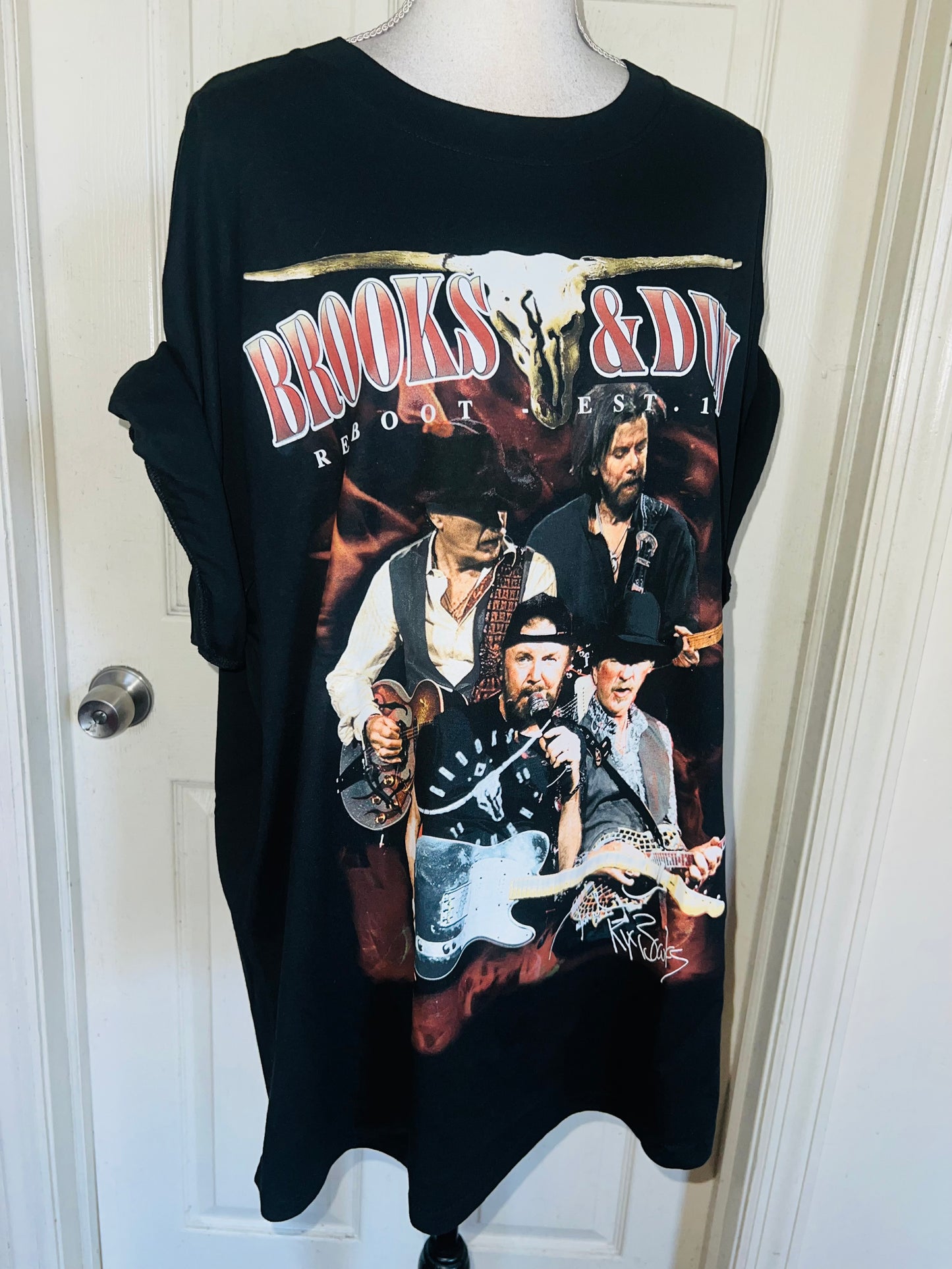 Brooks & Dunn Oversized Distressed Tee