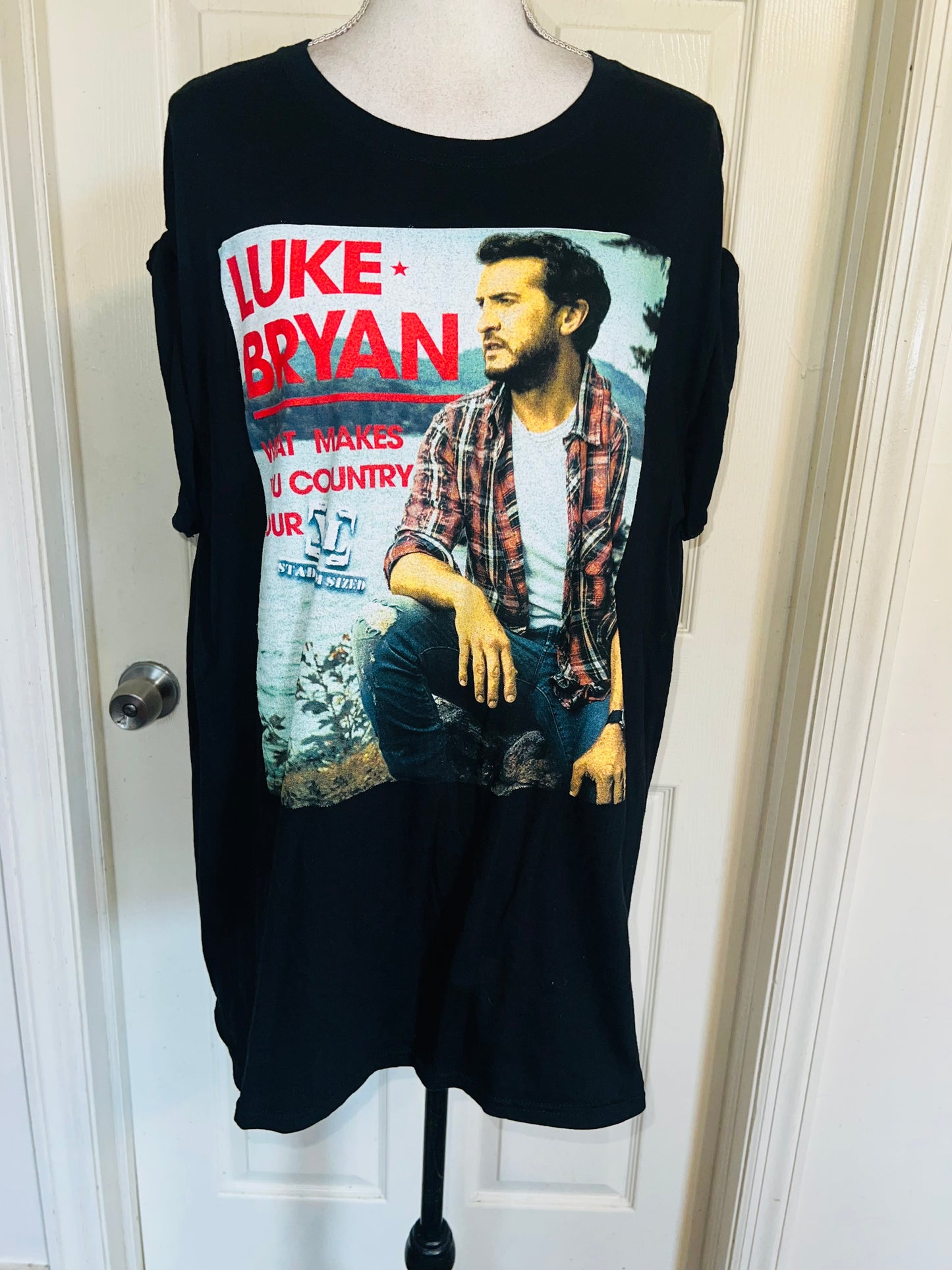 Luke Bryan 2009 Double Sided Oversized Distressed Tee