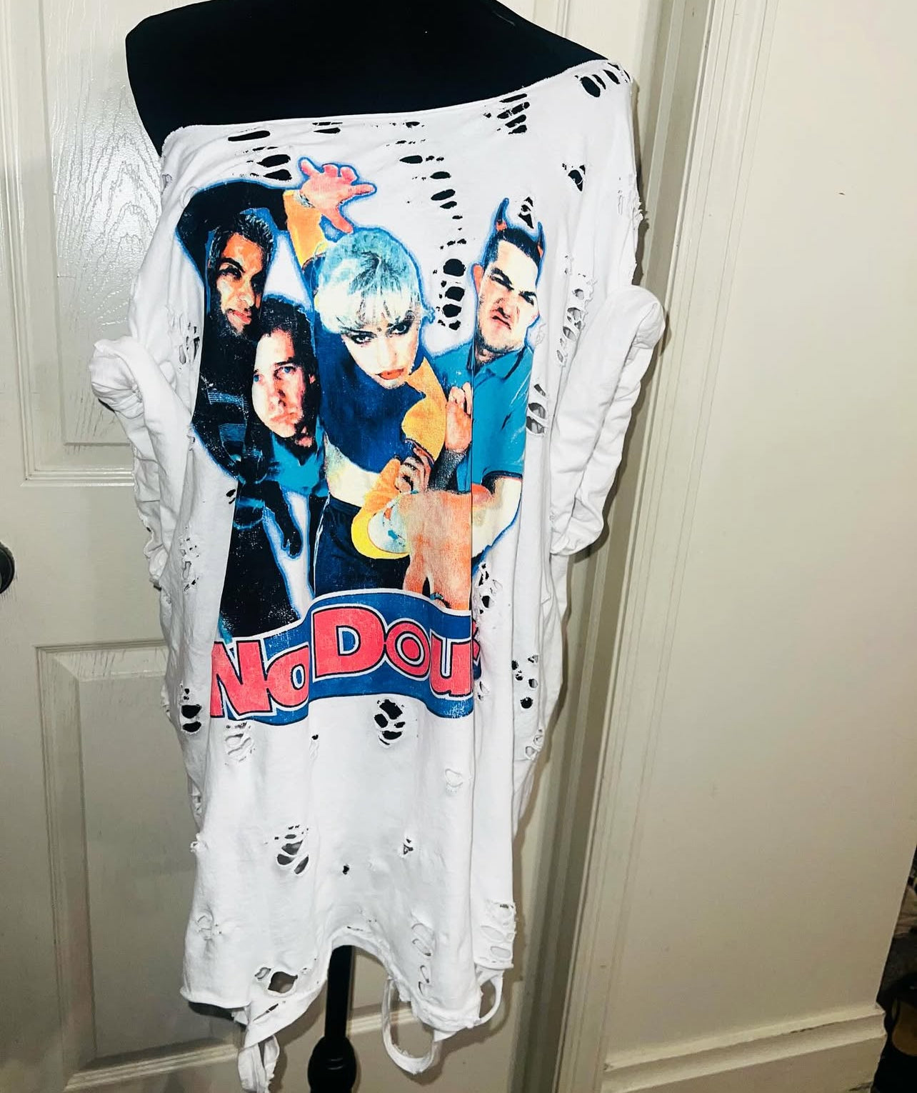 No Doubt Oversized Distressed Tee