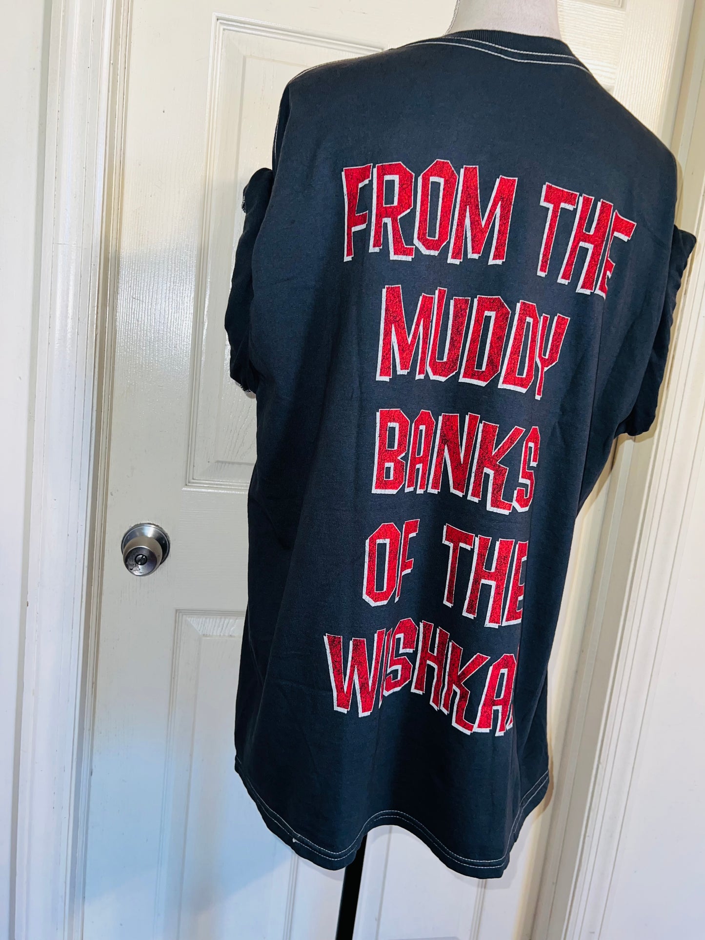 Nirvana Double Sided Oversized Distressed Tee