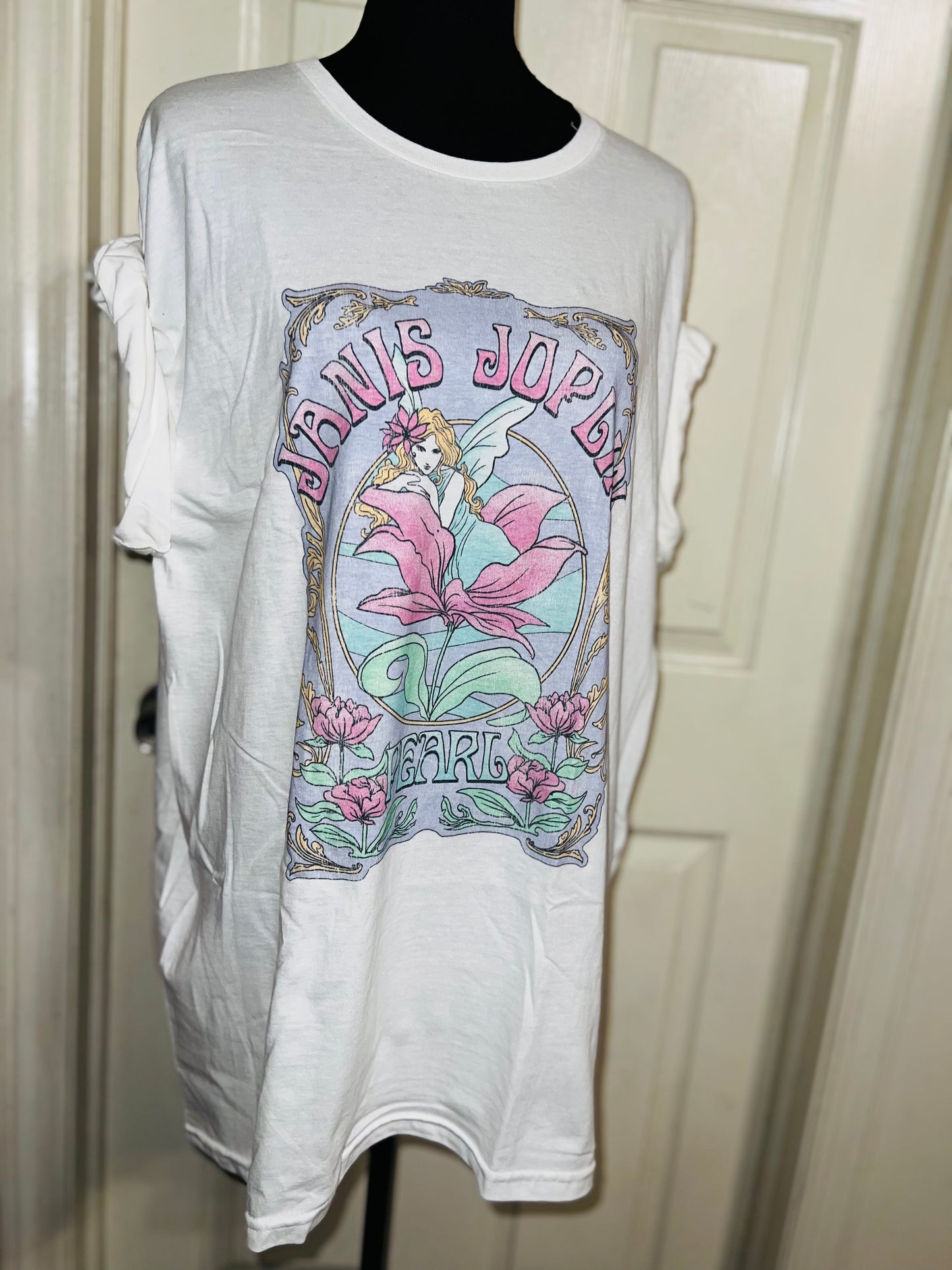 Janis Joplin Oversized Distressed Tee