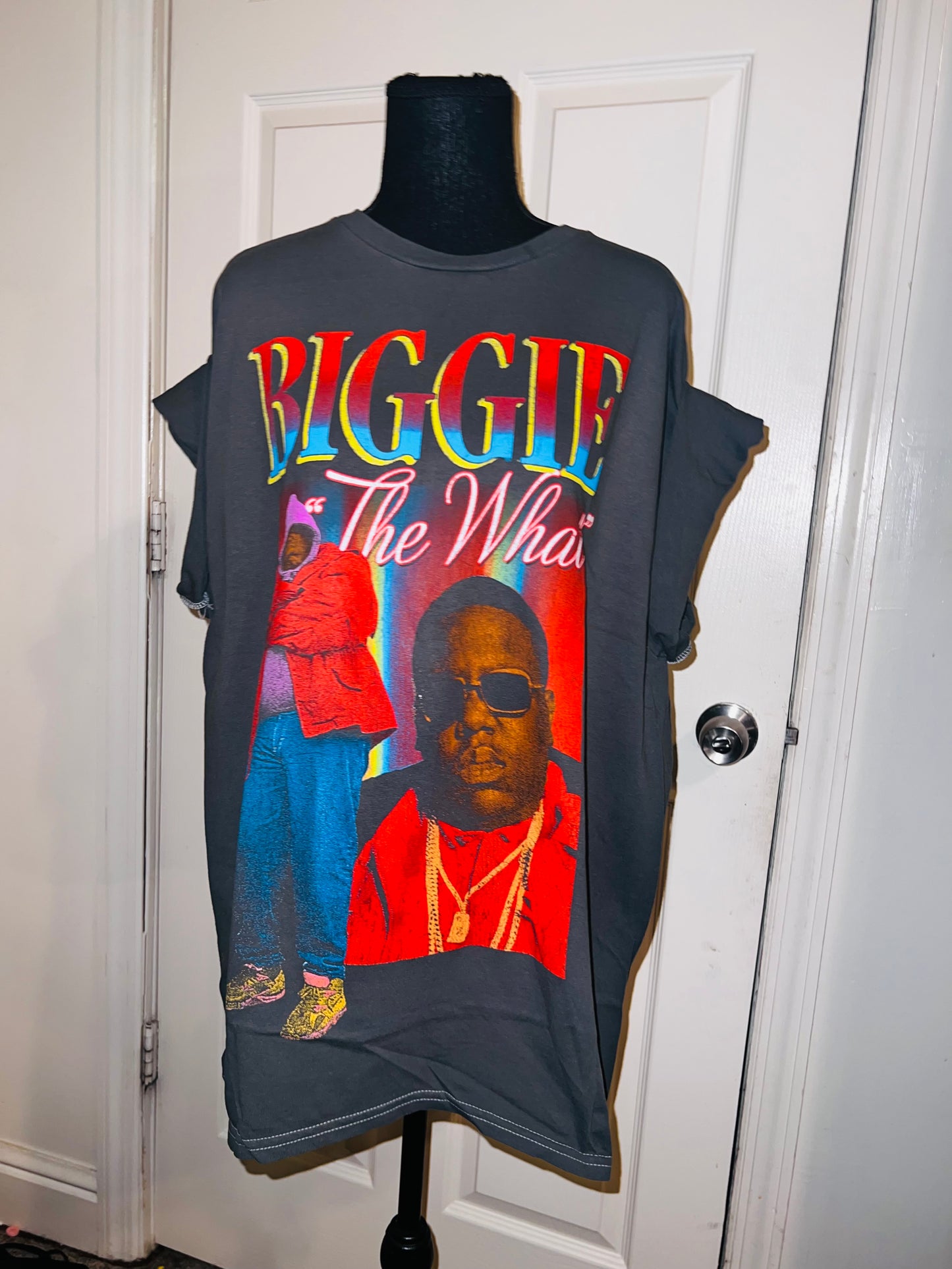 Biggie Smalls Oversized Distressed Tee