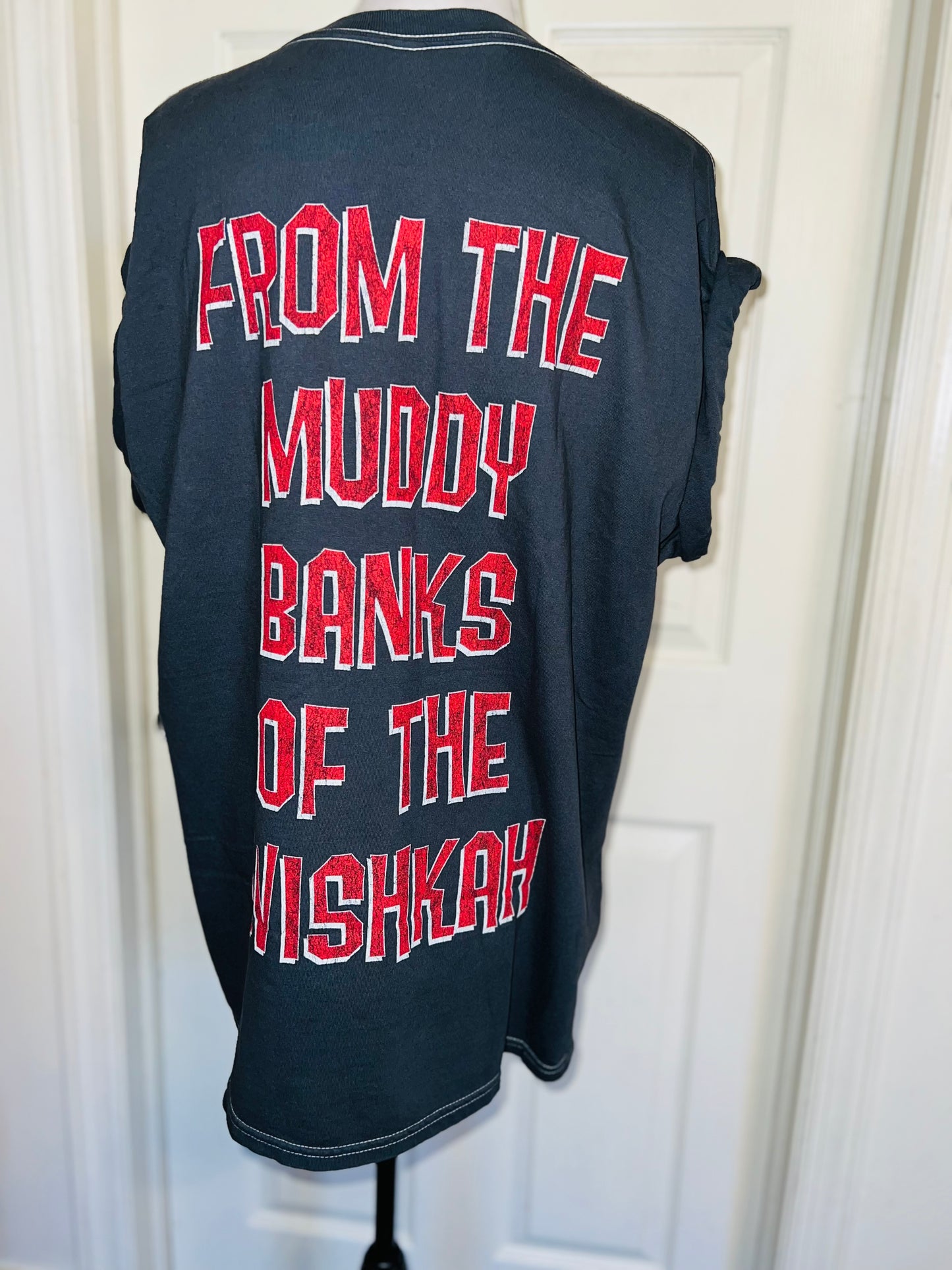 Nirvana Double Sided Oversized Distressed Tee