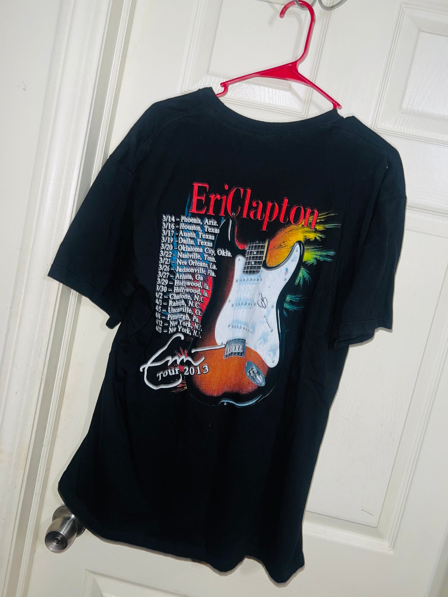 Eric Clapton Vintage Double Sided Oversized Distressed Tee