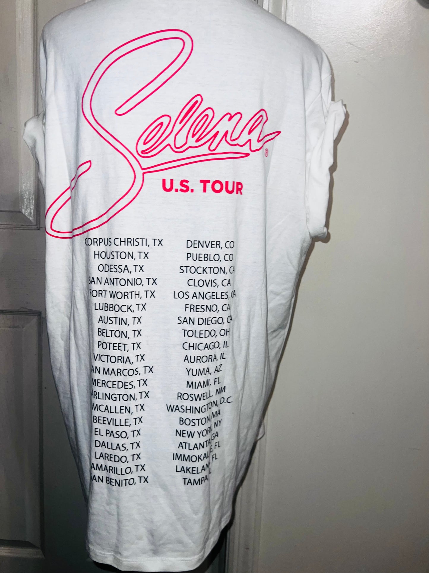 Selena Double Sided Oversized Distressed Tee