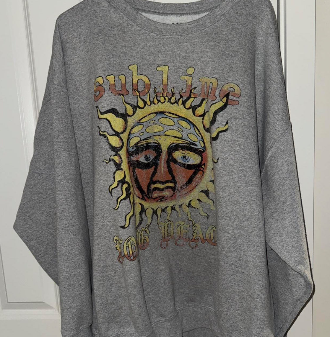 Sublime Oversized Distressed Sweatshirt