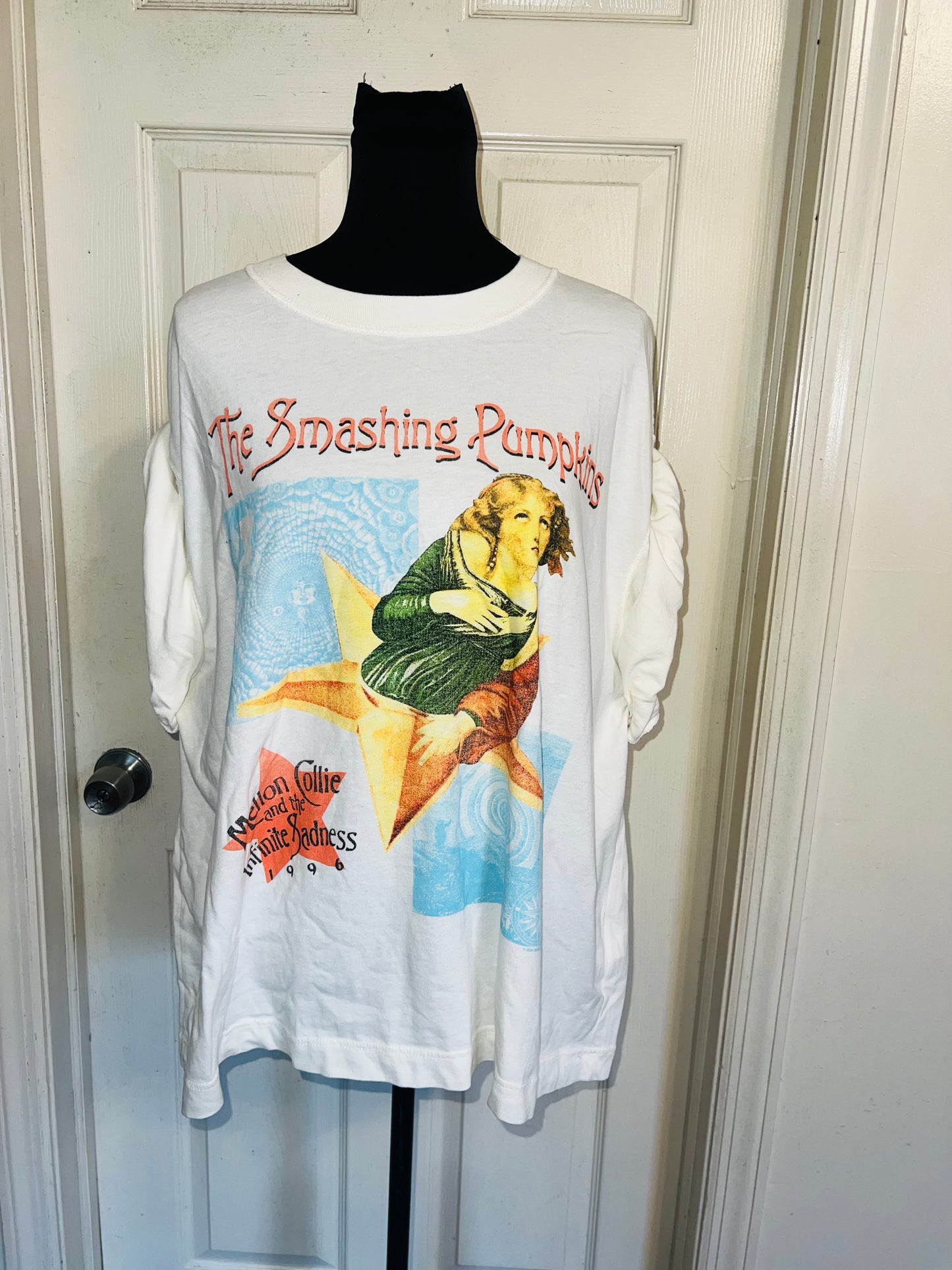 The Smashing Pumpkins Double Sided Oversized Distressed Tee
