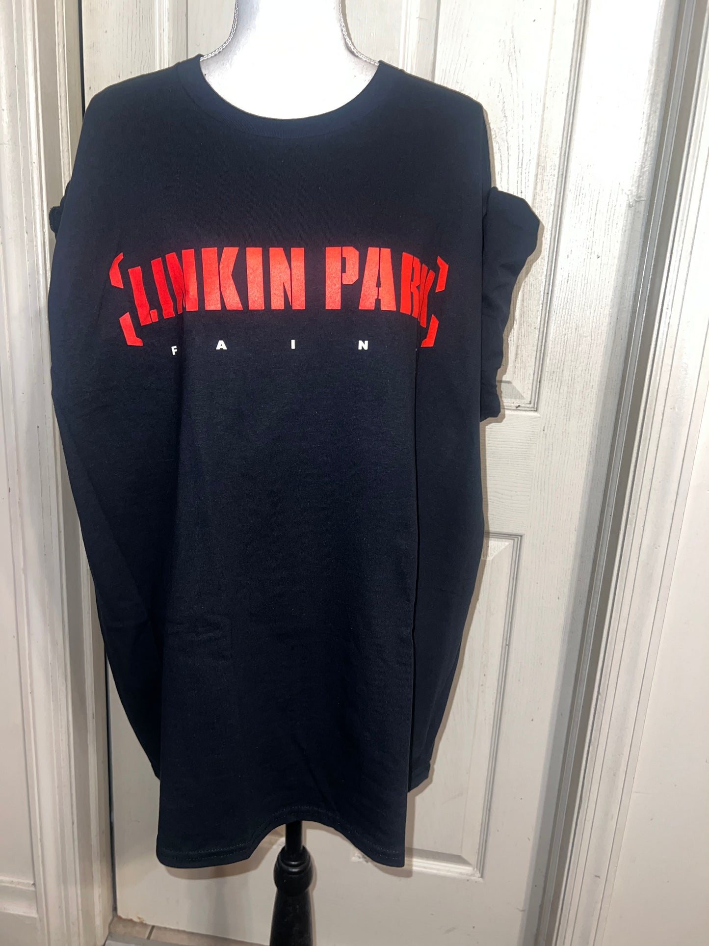Linkin Park Double Sided Oversized Distressed Tee