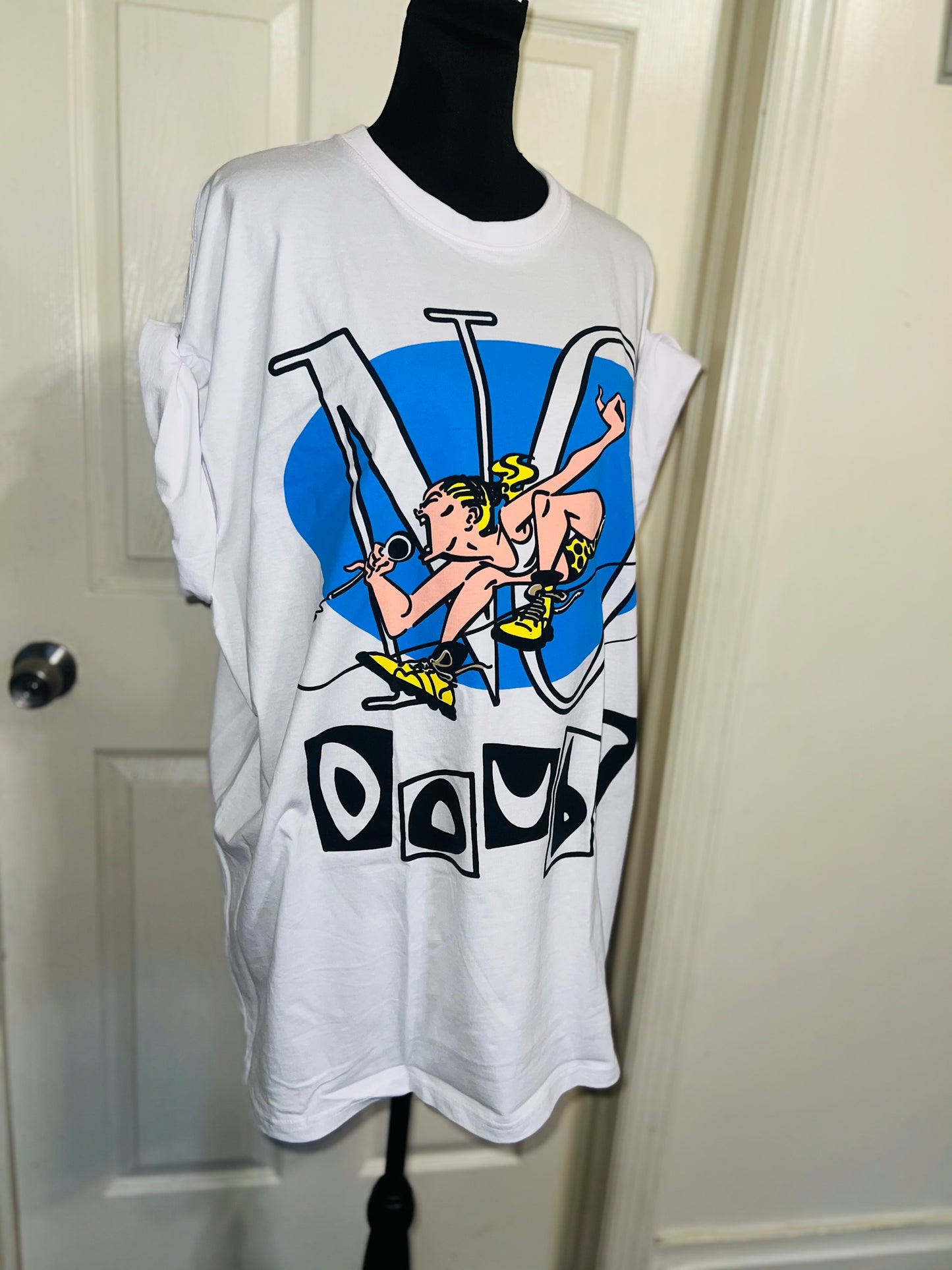 No Doubt Oversized Distressed Tee