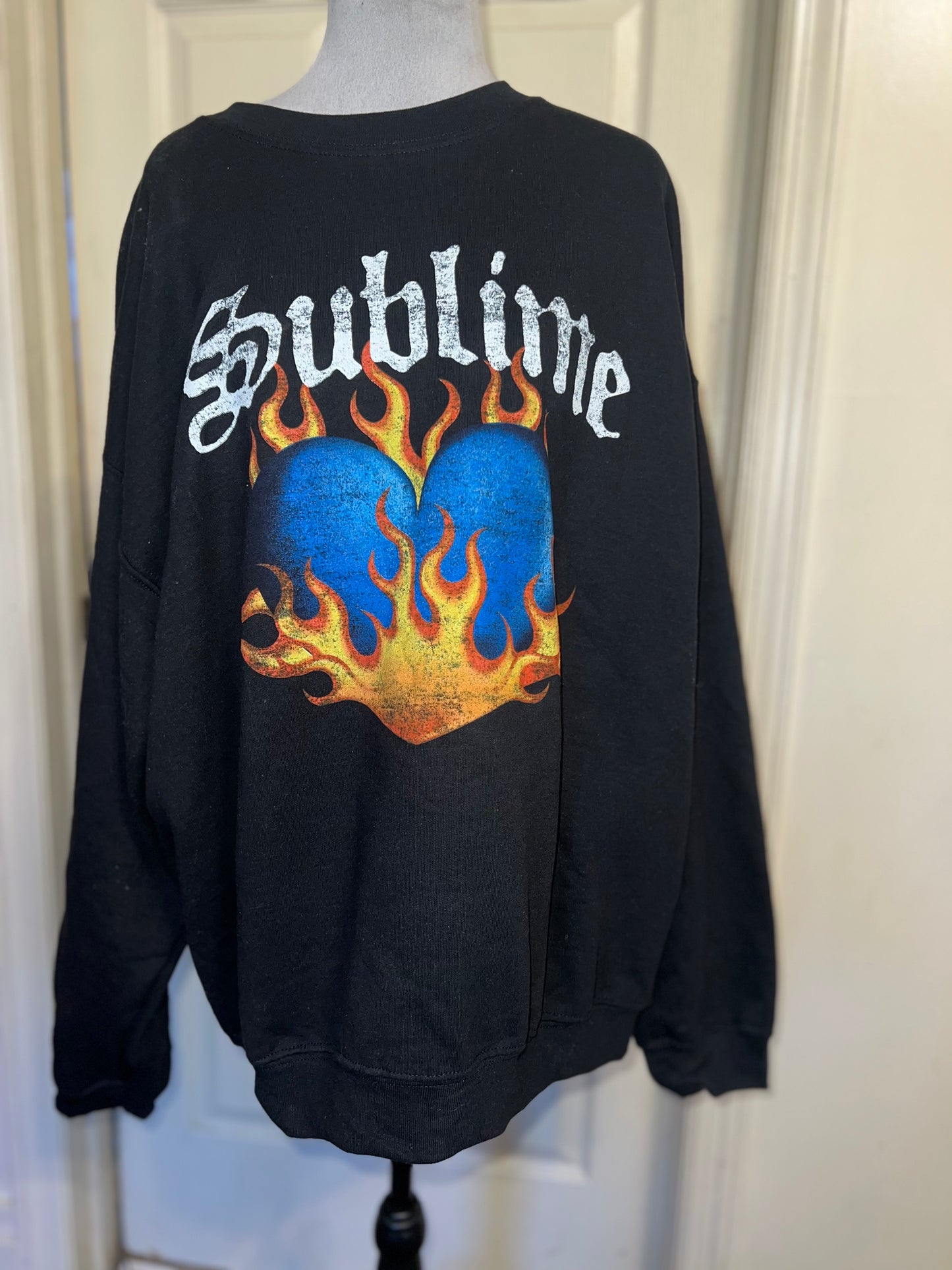 Sublime Oversized Distressed Sweatshirt