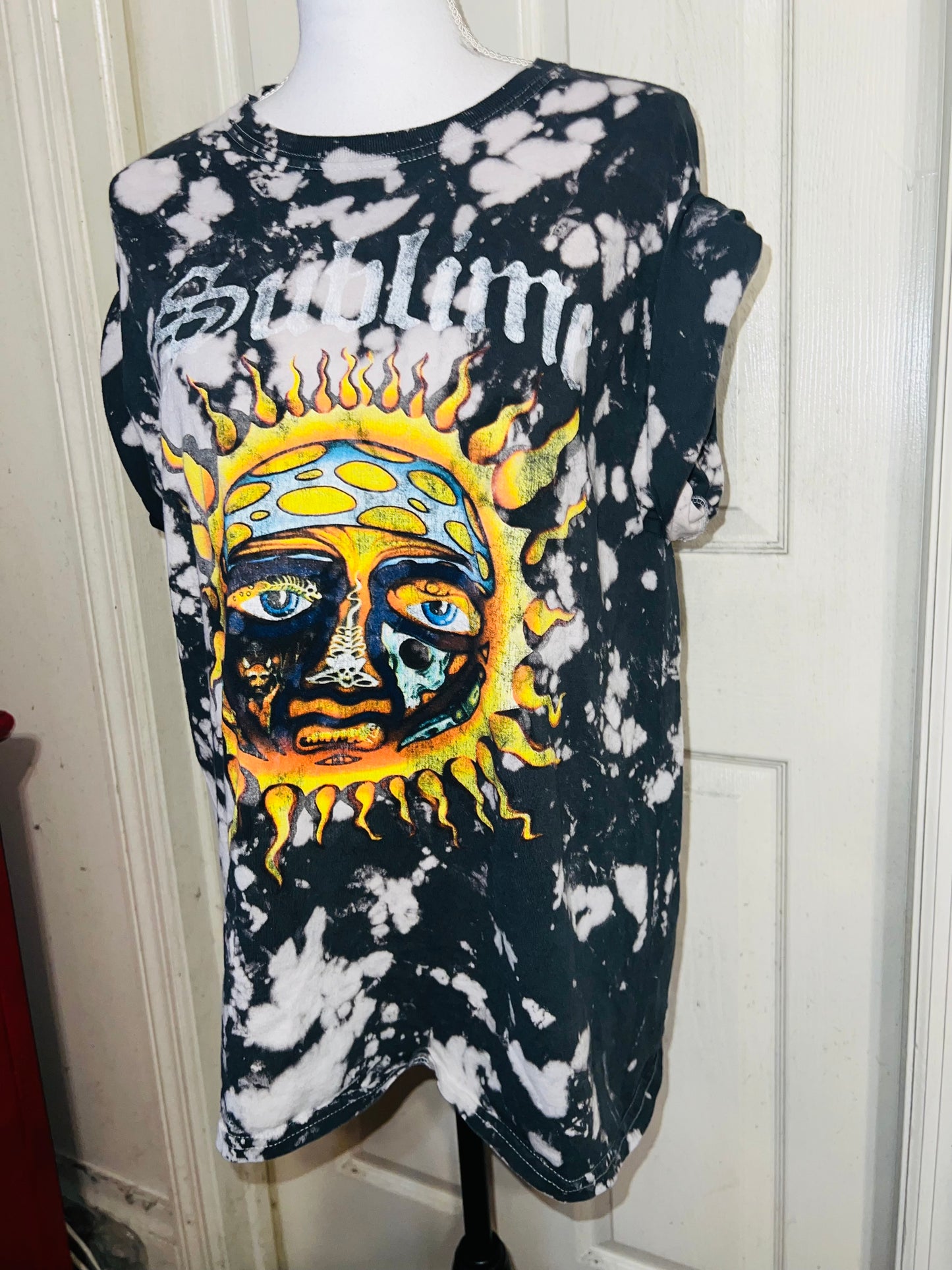 Sublime Tie Dye Oversized Distressed Tee