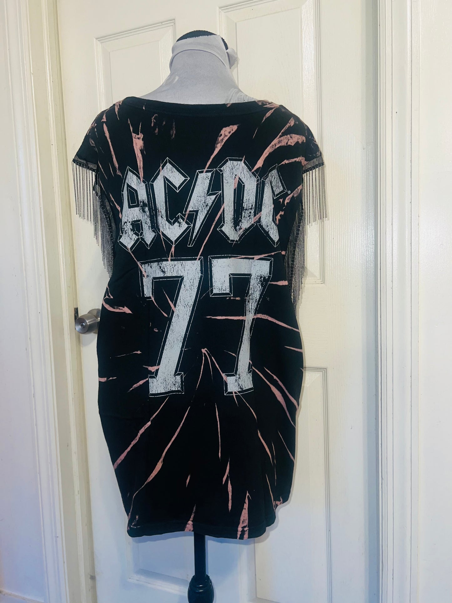 MAC/DC Double Sided Muscle Tee with Metal Fringe