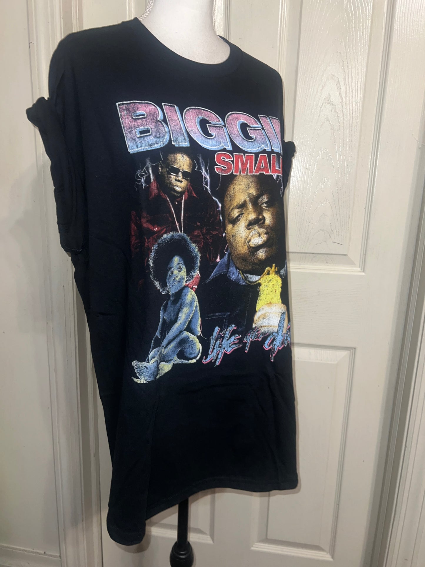 Biggie Smalls Oversized Distressed Tee