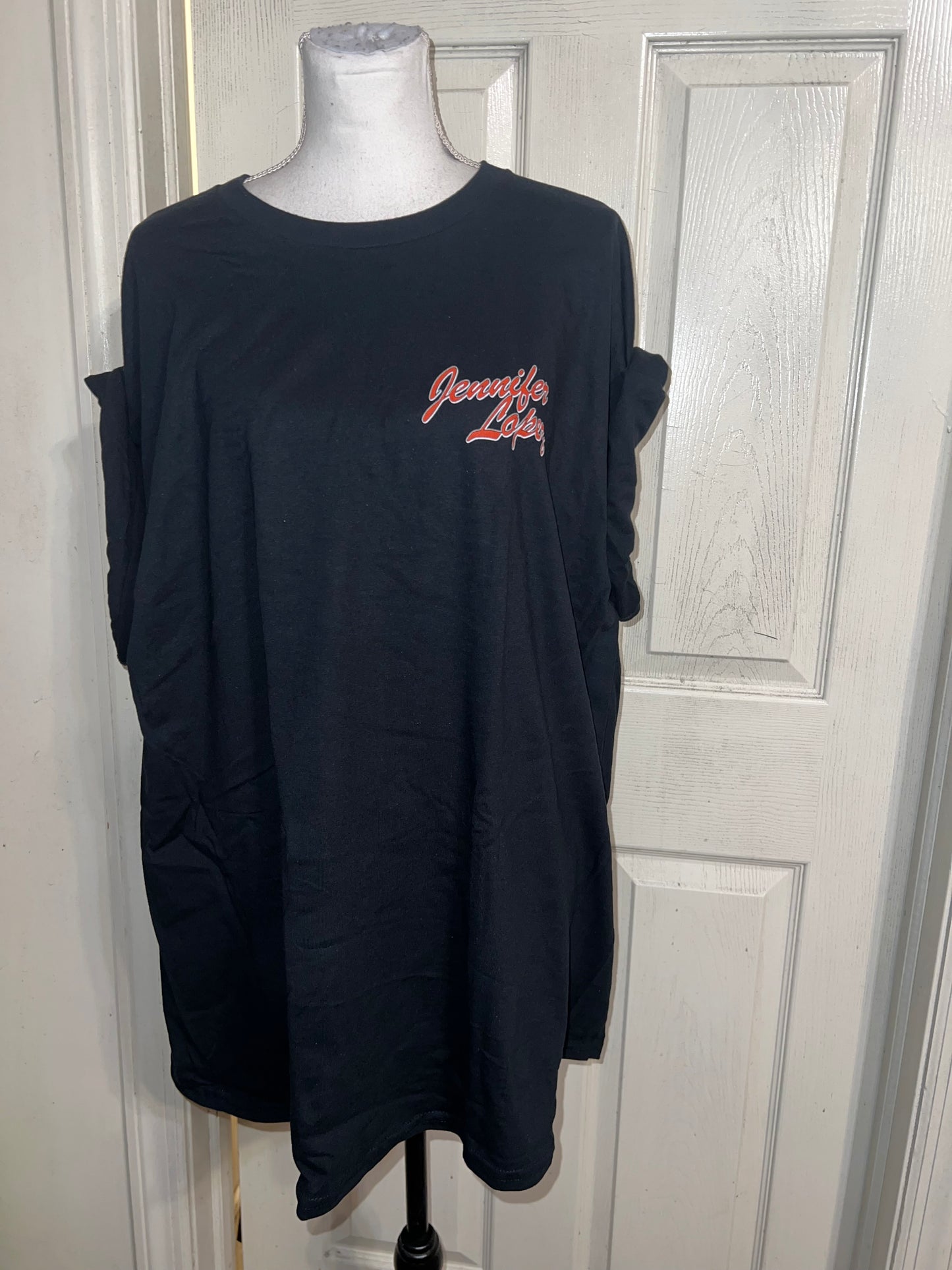 Jennifer Lopez Double Sided Vintage Style Distressed Tee