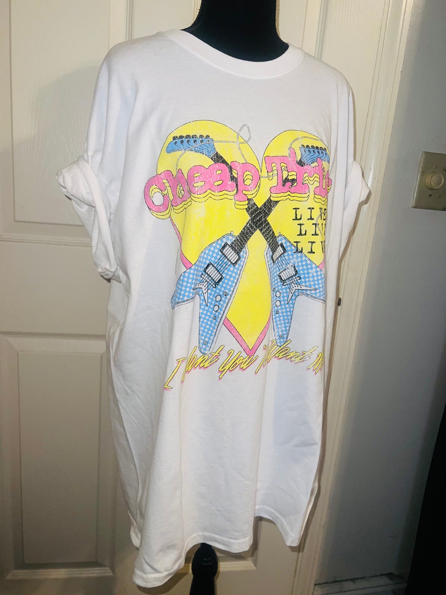 Cheap Trick Double Sided Oversized Tee
