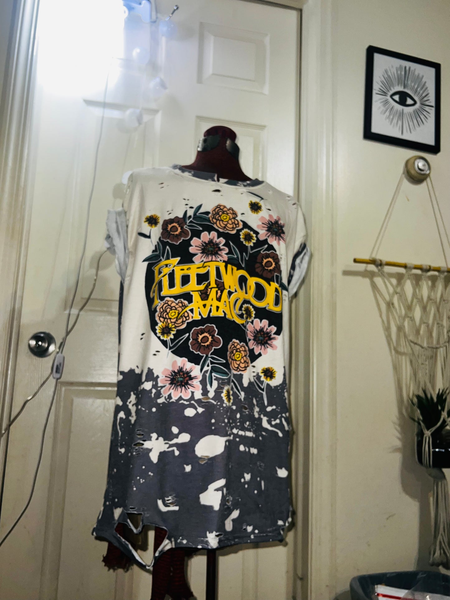 Fleetwood Mac Floral Distressed Tee
