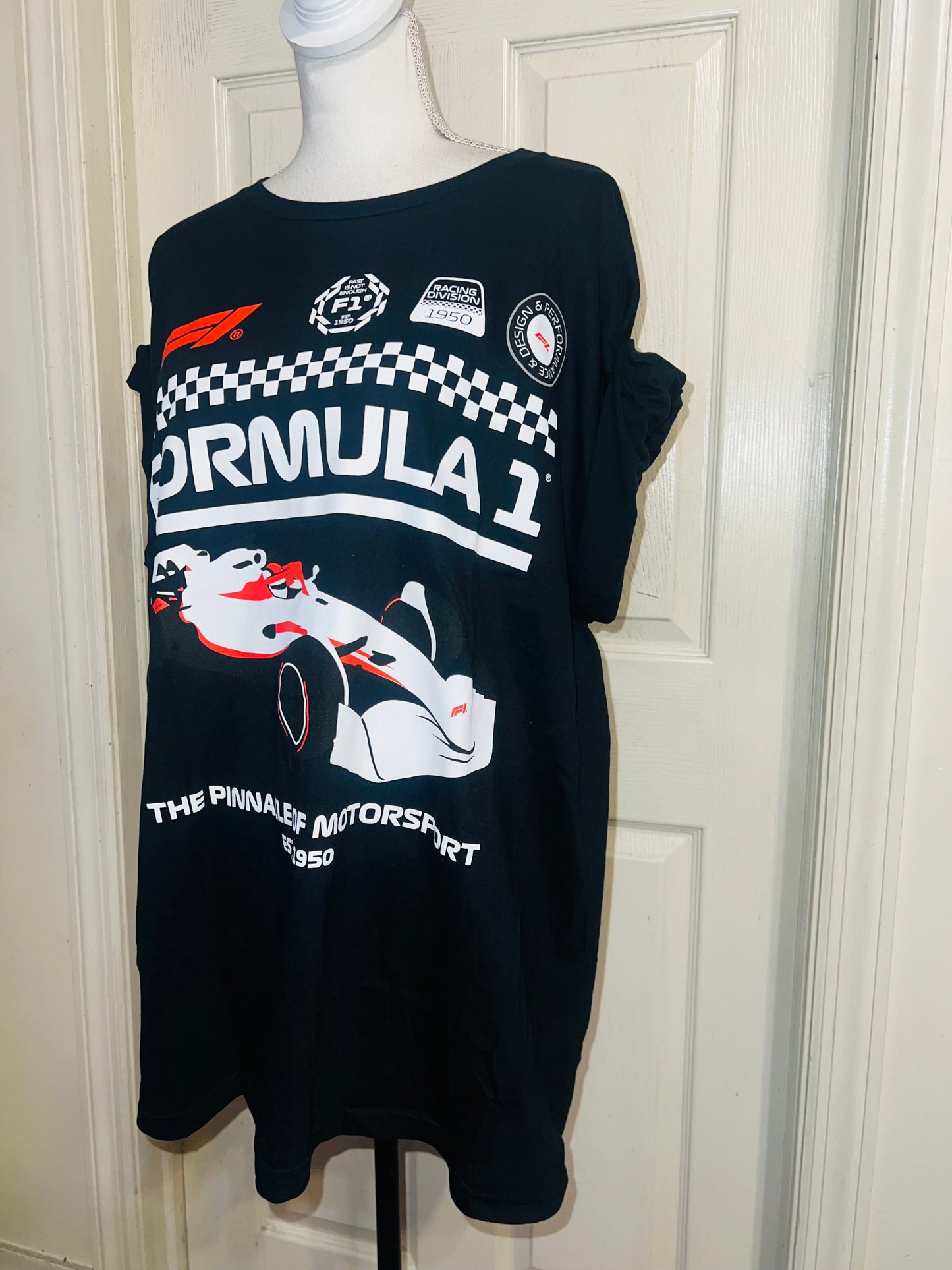 Formula 1 Oversized Distressed Tee