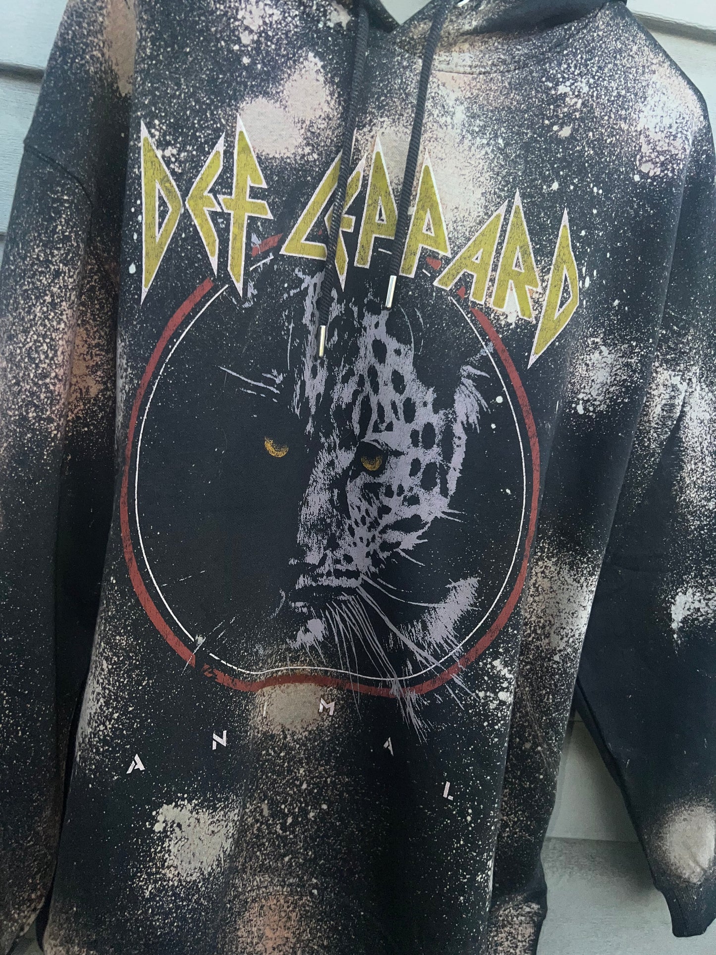 Def Leppard Oversized Hooded Sweatshirt