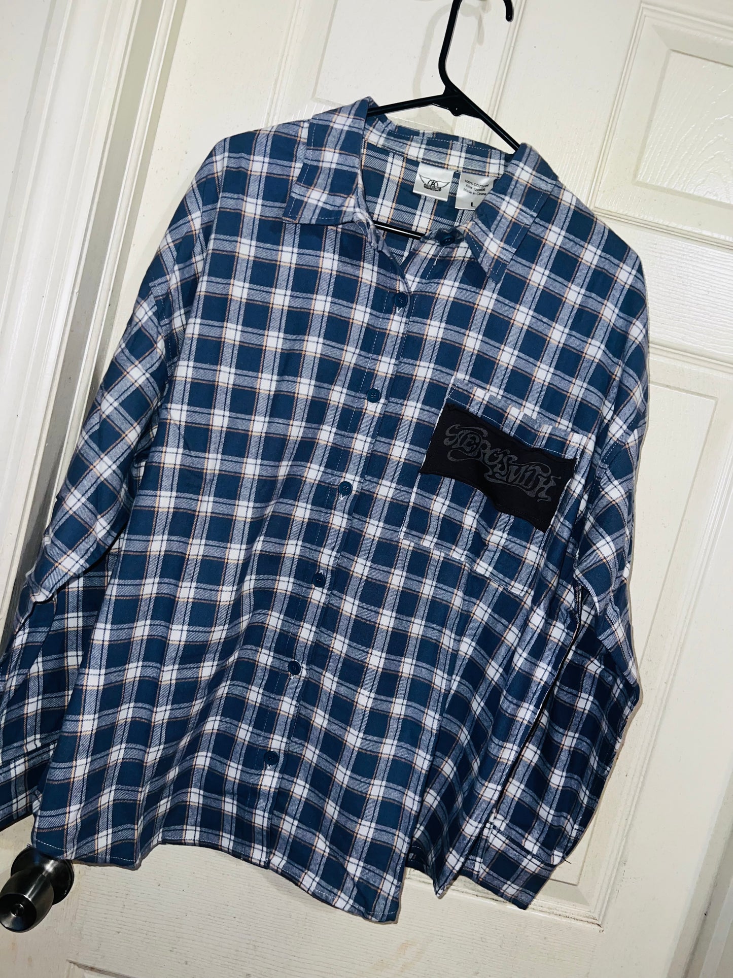 Aerosmith Oversized Flannel with a Backpatch