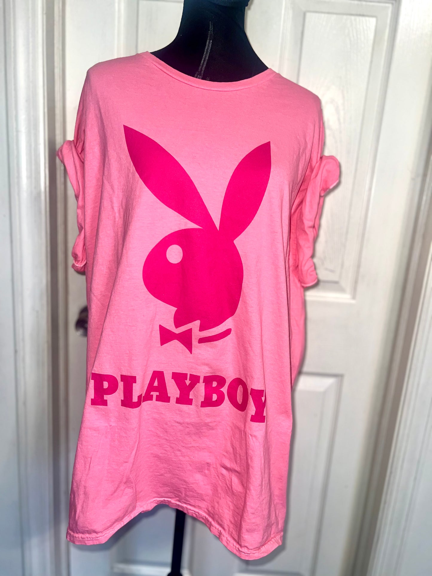Playboy Oversized Distressed Tee