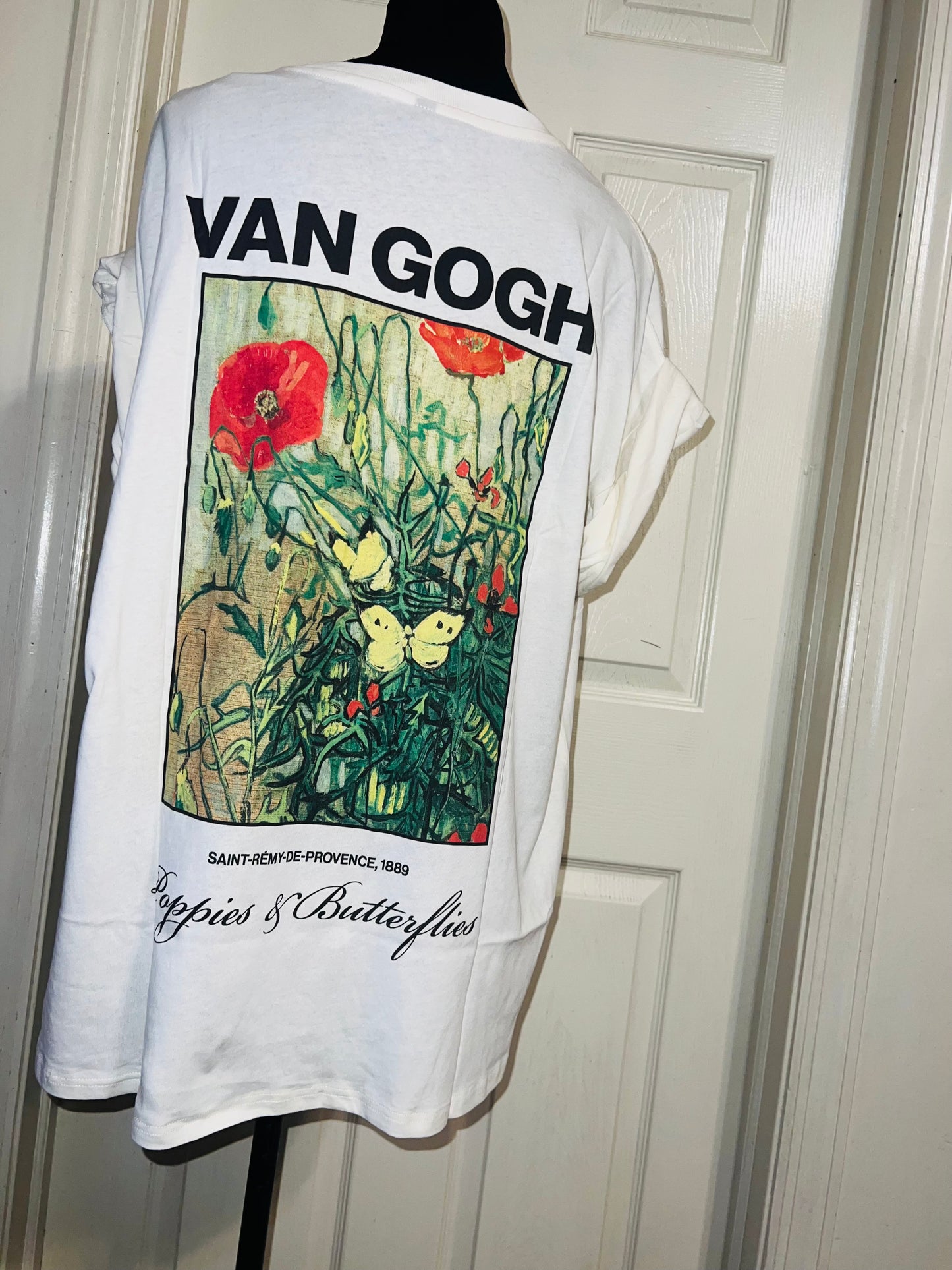 Vincent Van Gogh Double Sided Oversized Distressed Tee