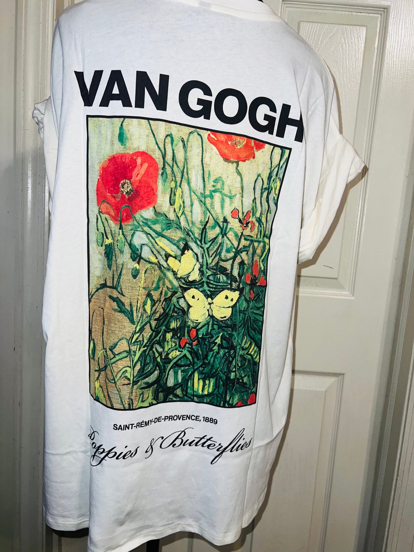 Vincent Van Gogh Double Sided Oversized Distressed Tee