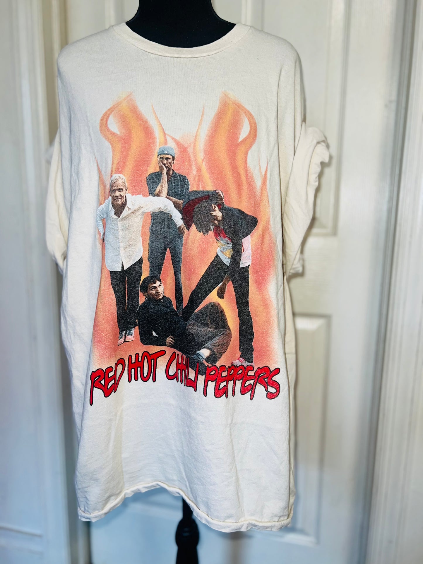 Red Hot Chili Peppers Oversized Distressed Tee