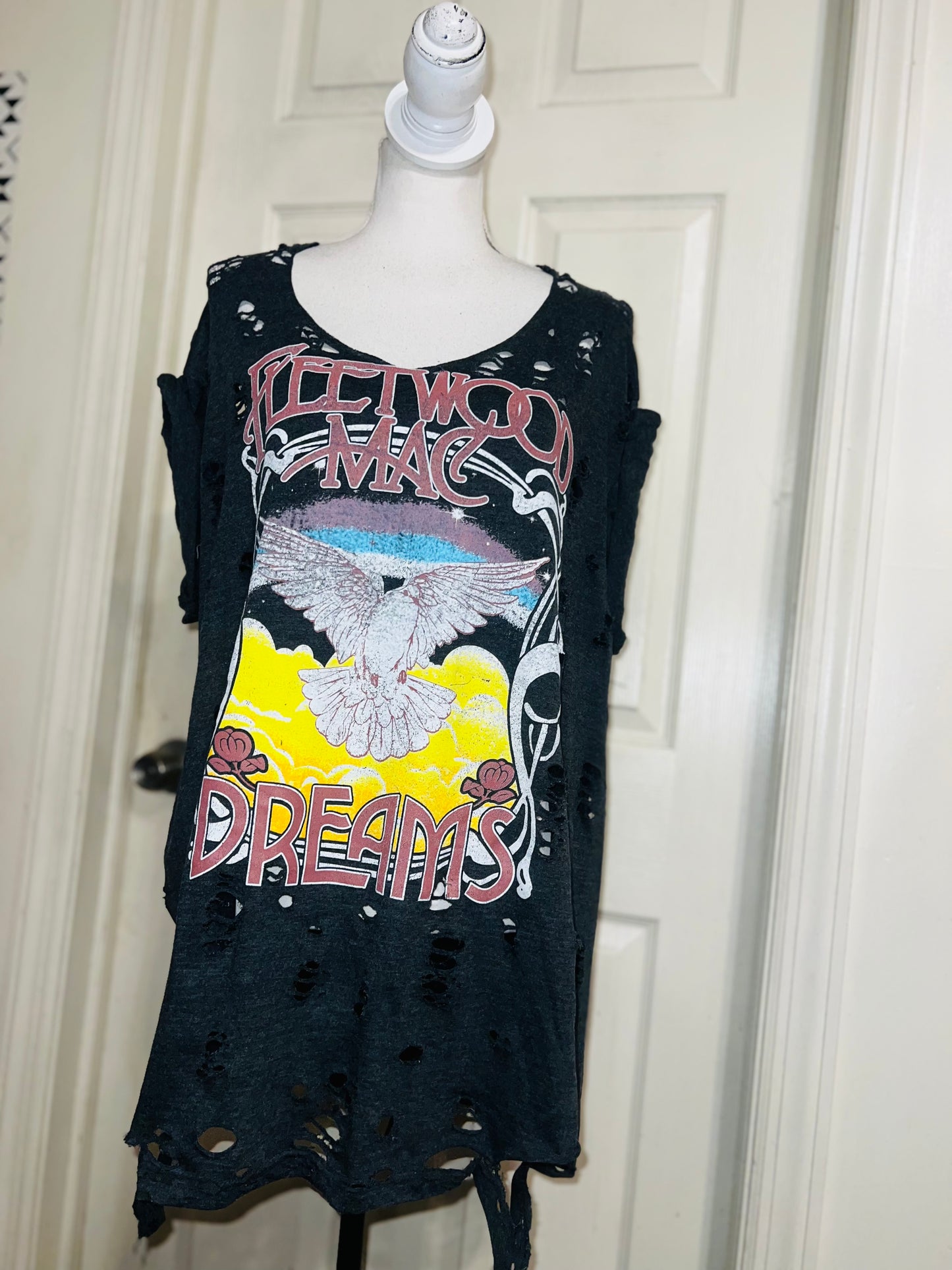 Fleetwood Mac Oversized Distressed Tee