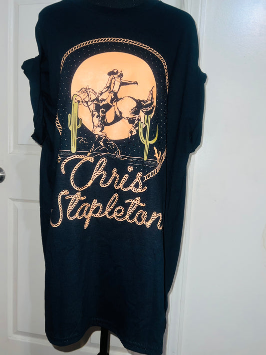 Chris Stapleton Oversized Distressed Tee