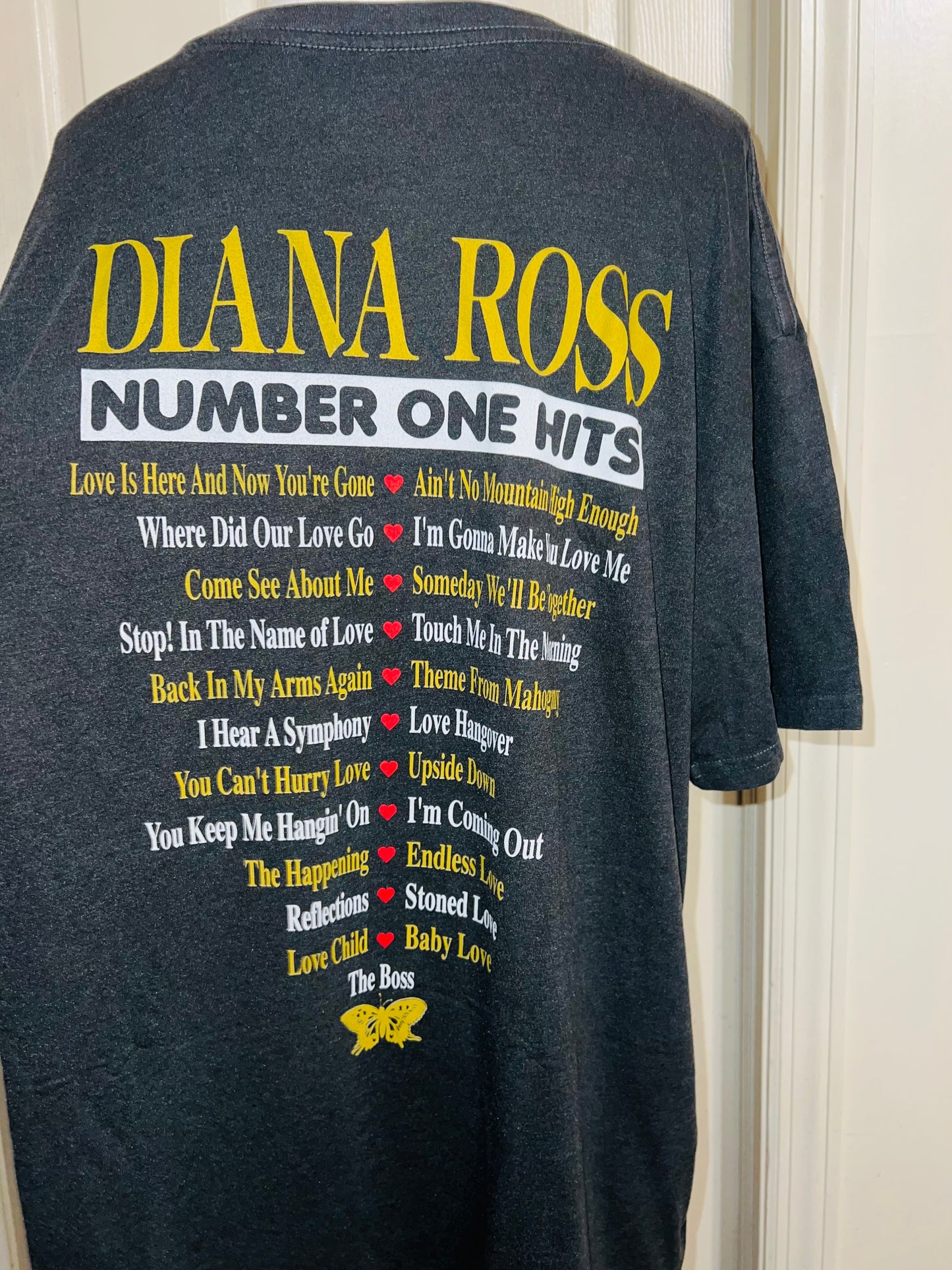 Diana Ross Double Sided Oversized Distressed Tee