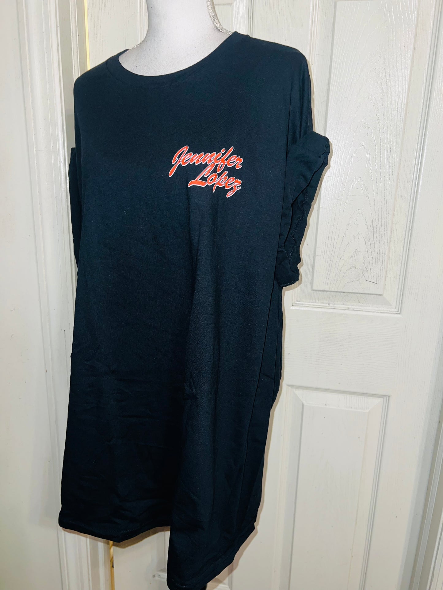 Jennifer Lopez Double Sided Vintage Style Distressed Tee
