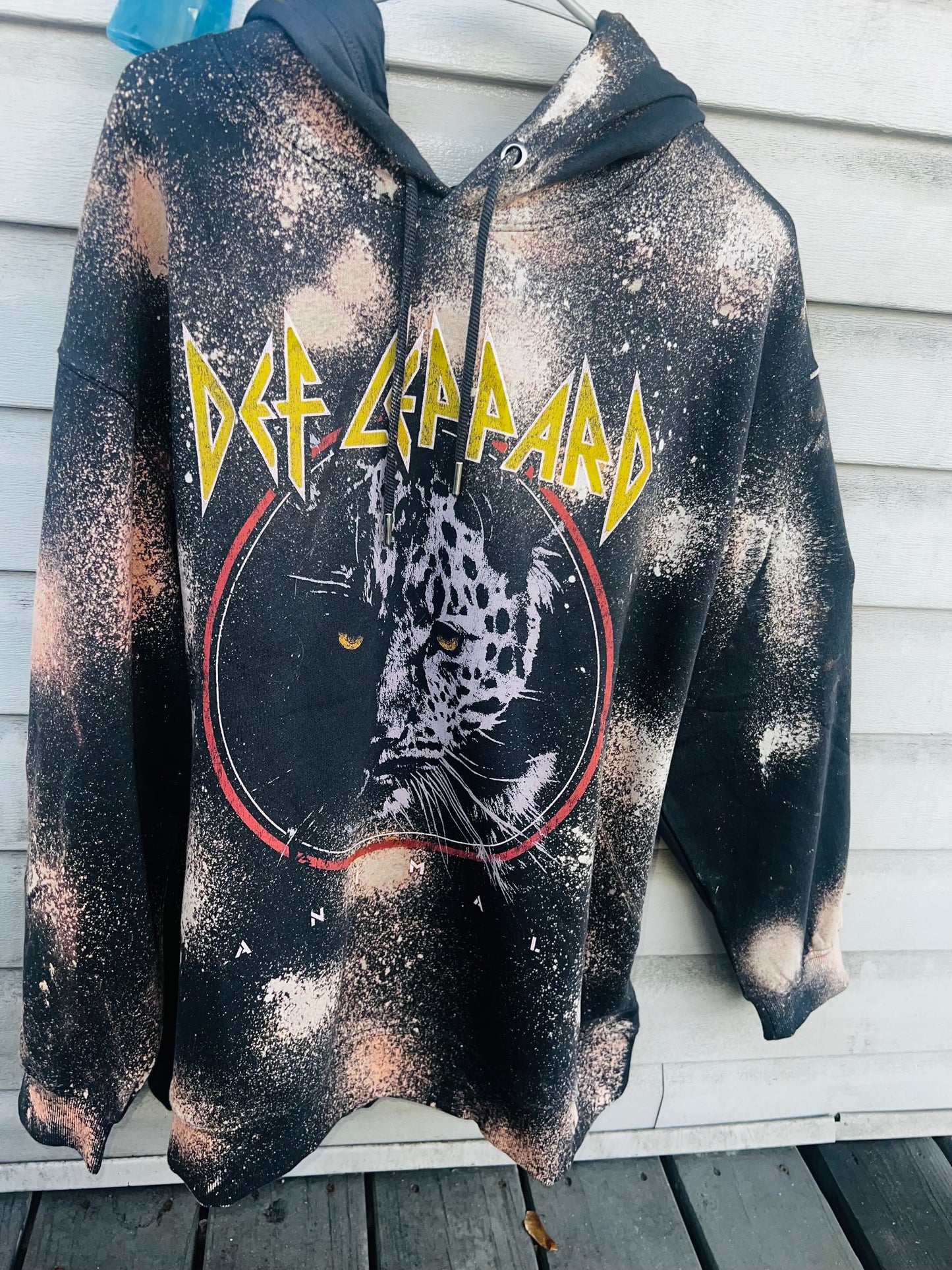 Def Leppard Oversized Hooded Sweatshirt