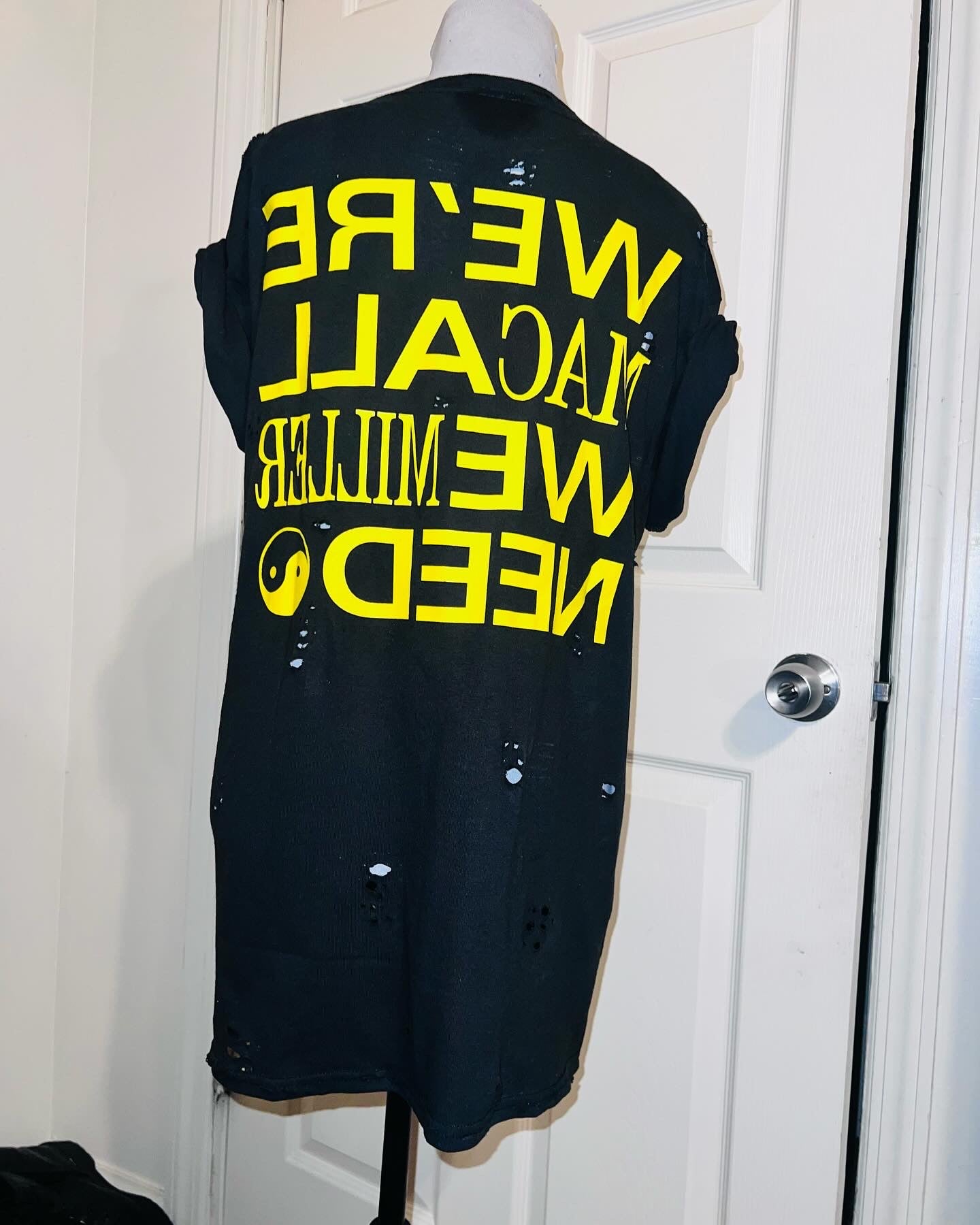 Mac Miller Oversized Distressed Tee