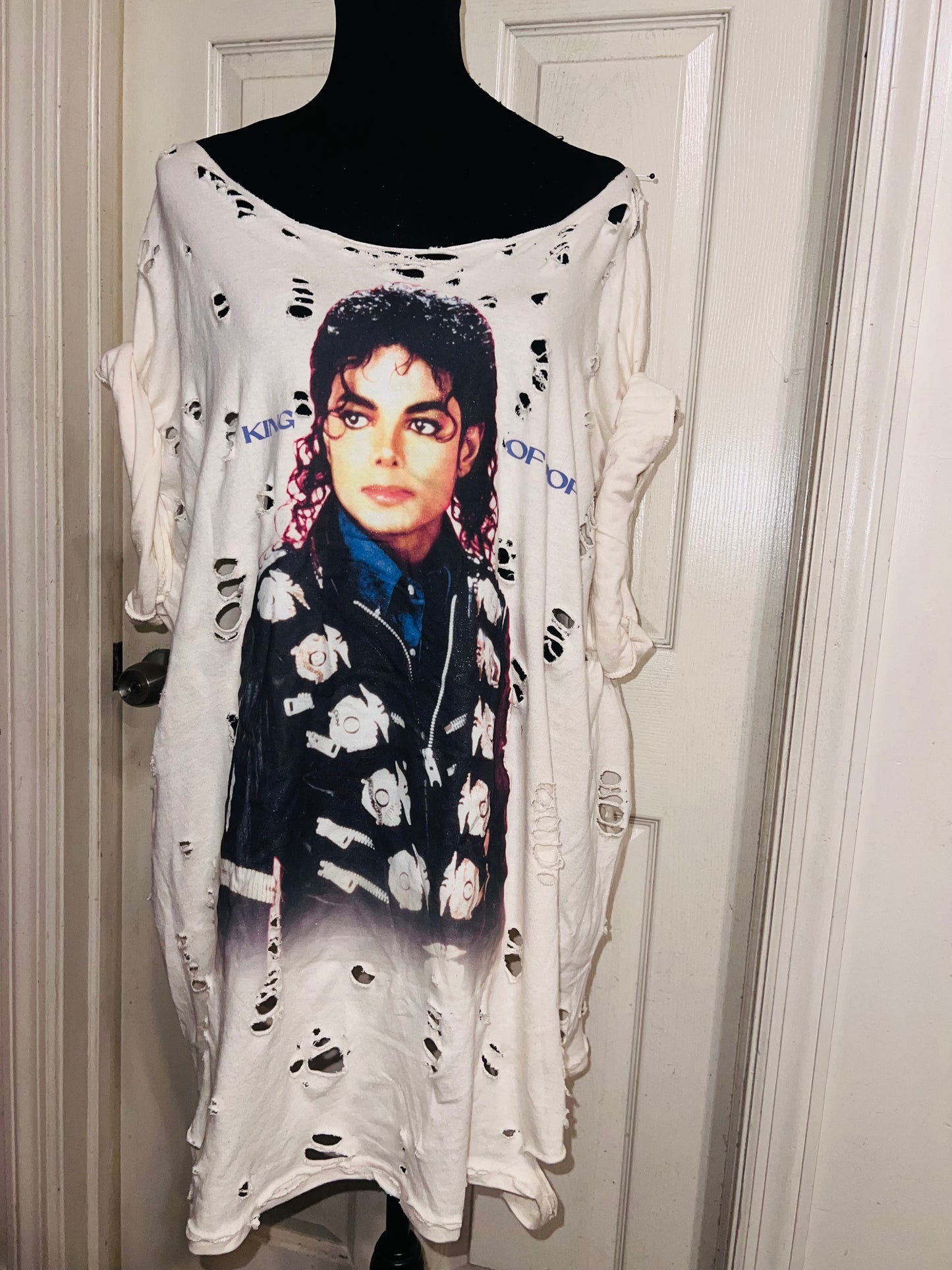Michael Jackson Oversized Distressed Tee