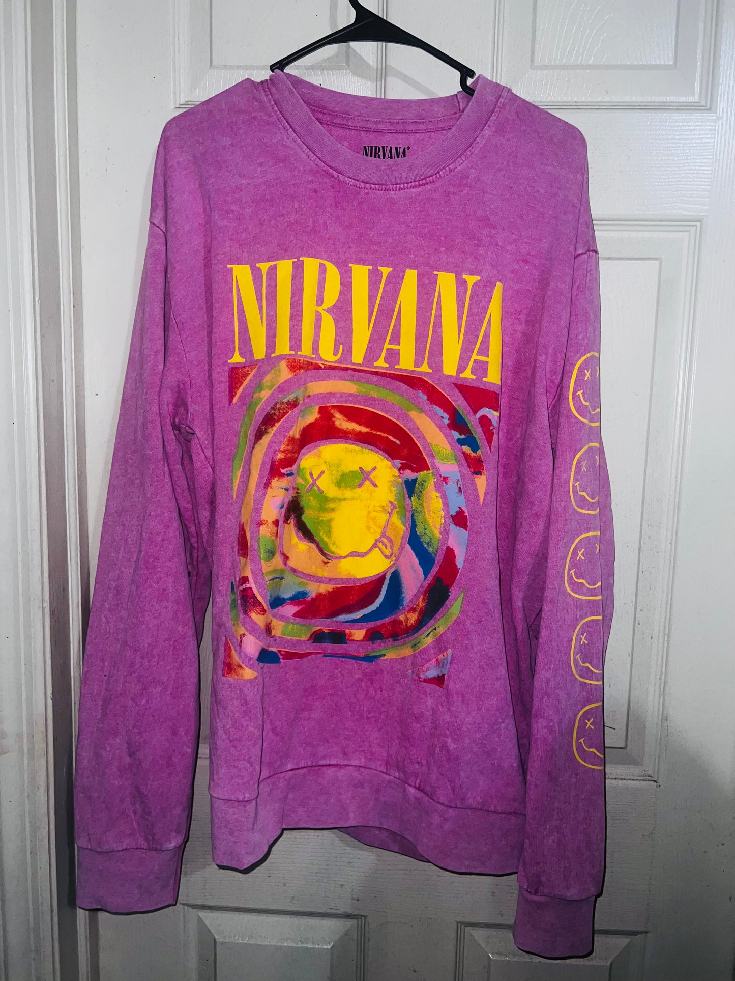 Nirvana Oversized Distressed Sweatshirt