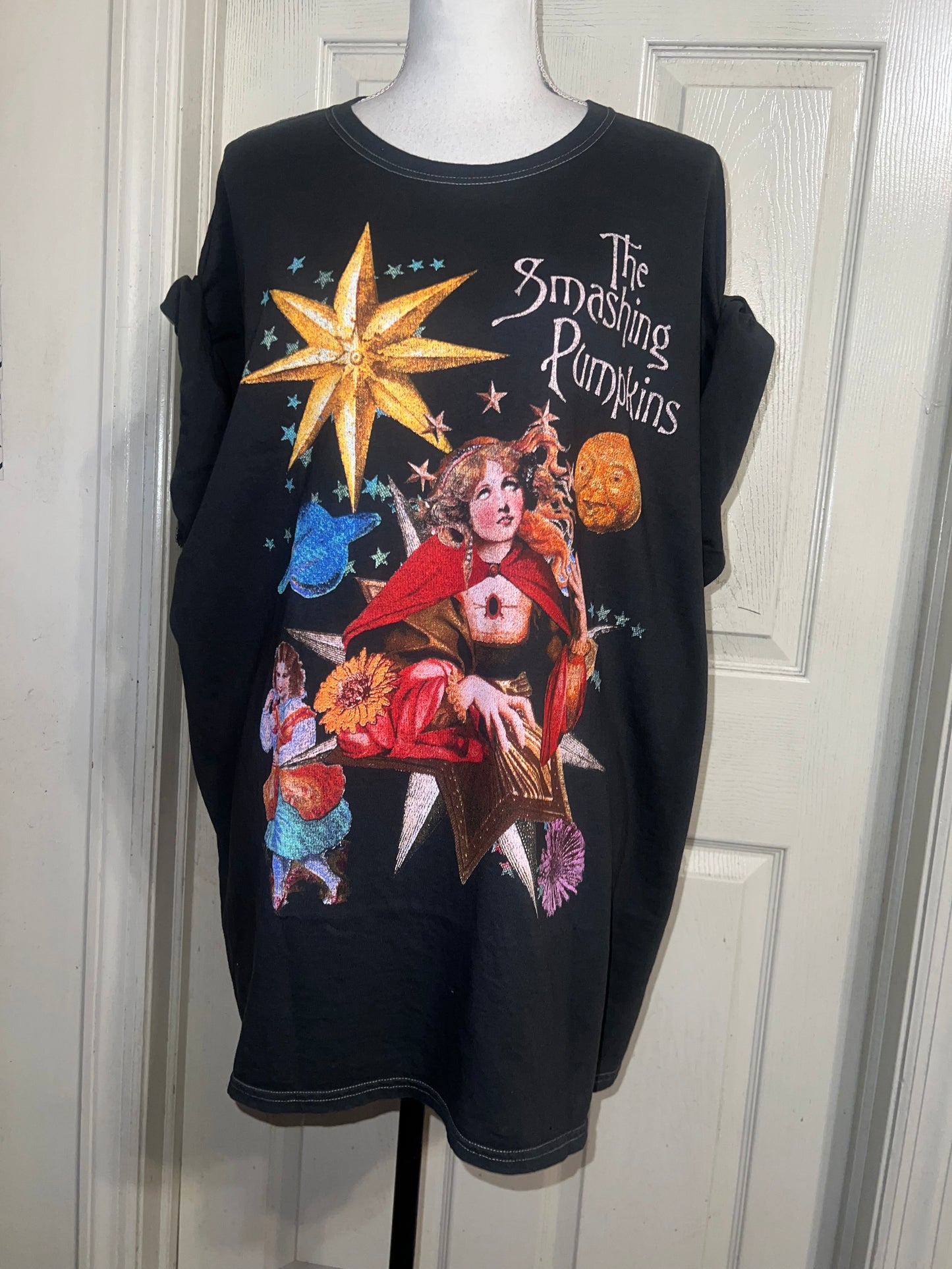 The Smashing Pumpkins Oversized Distressed Tee