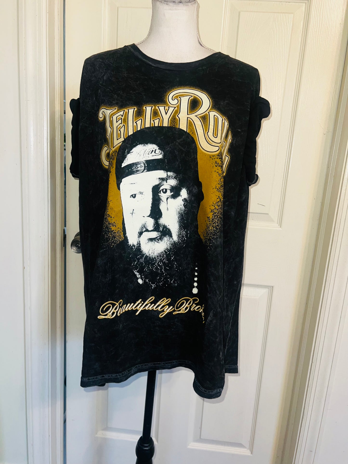 Jelly Roll Oversized Distressed Tee