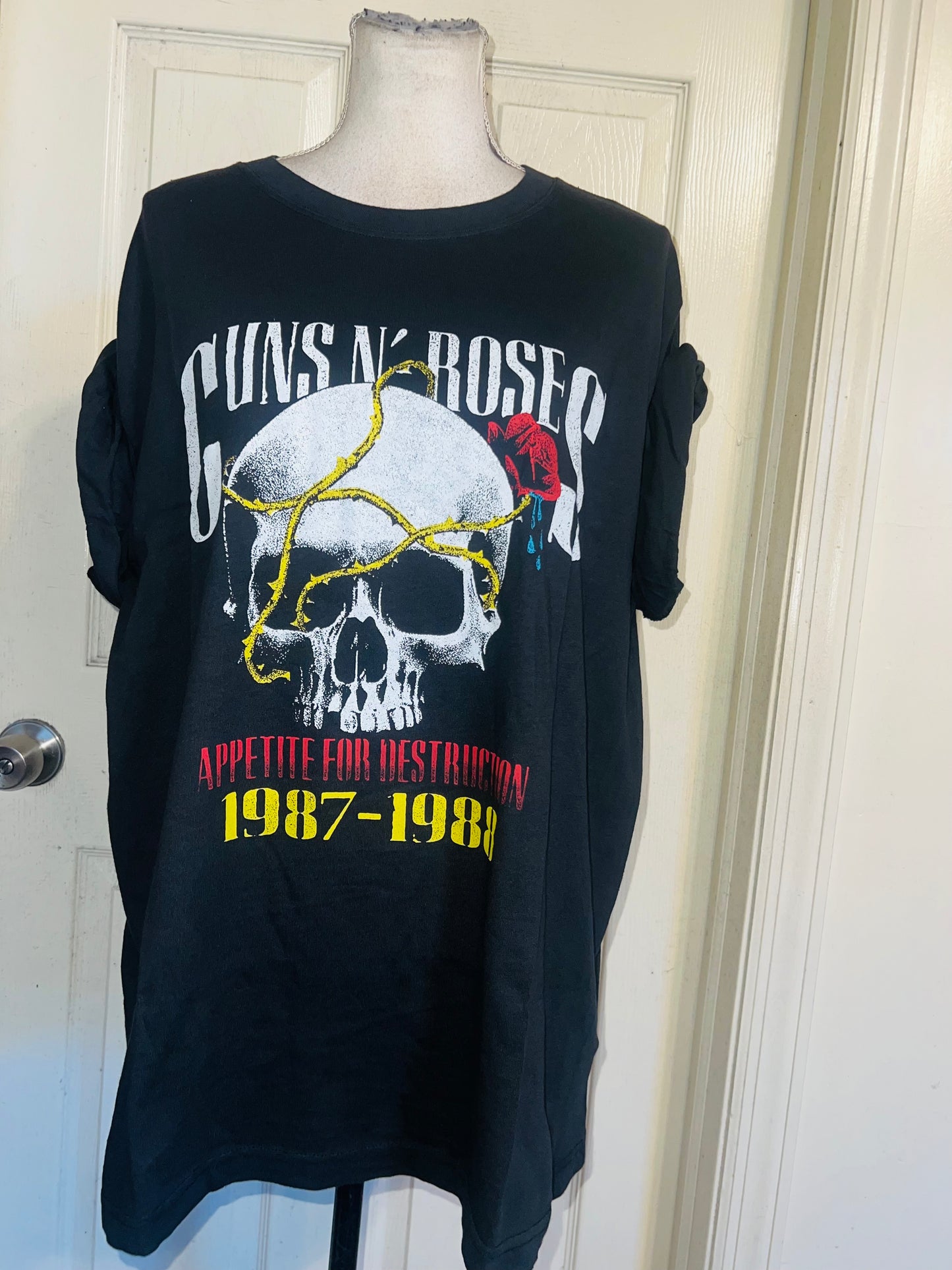 Guns N’ Roses Double Sided Oversized Distressed Tee