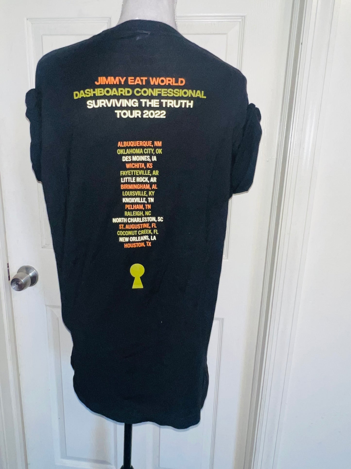 Dashboard Confessional / Jimmy Eat World Double Sided Distressed Tee