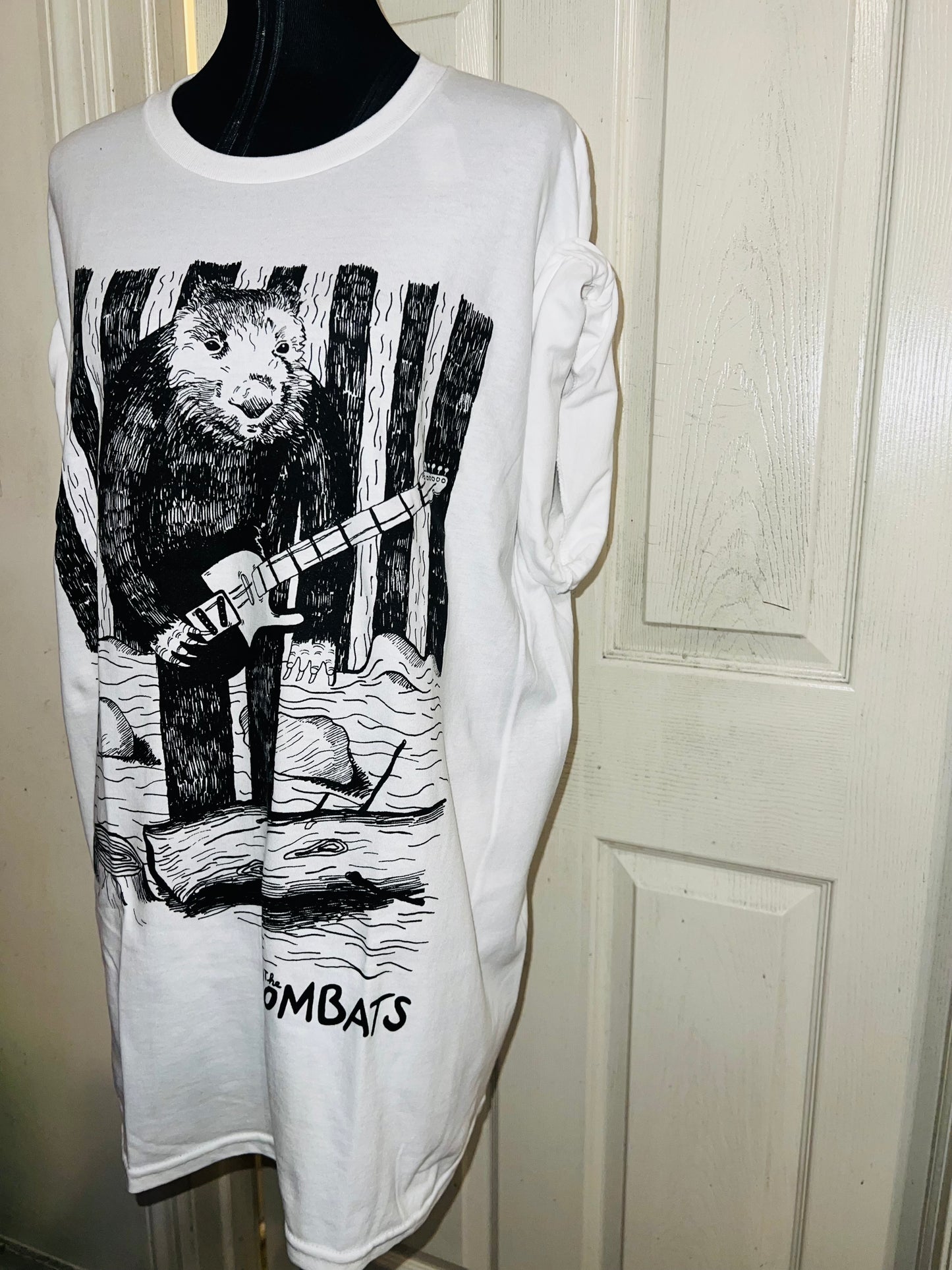 The Wombats Oversized Distressed Tee