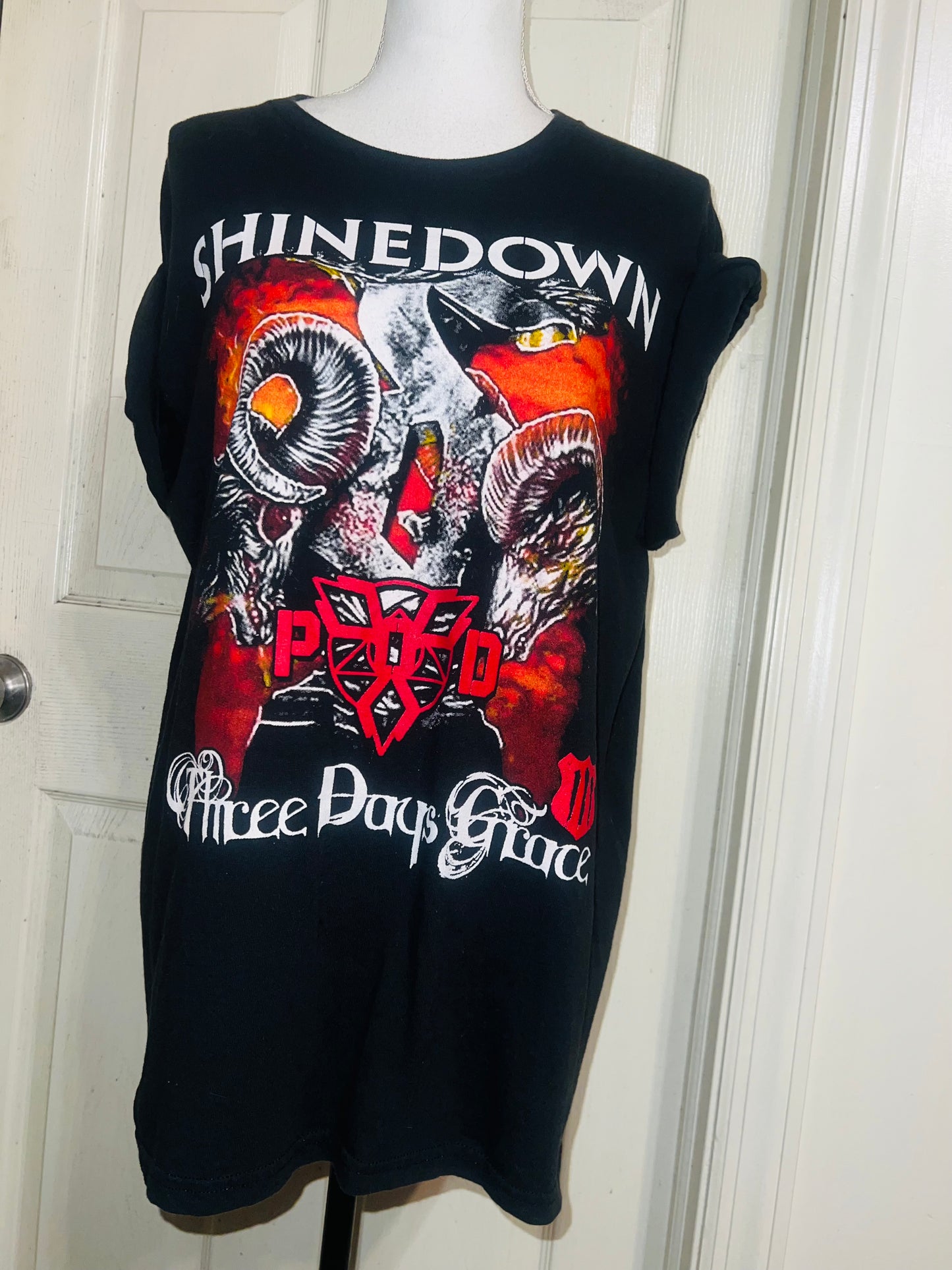 Vintage Shinedown/Three Days Grace Double Sided Oversized Tee