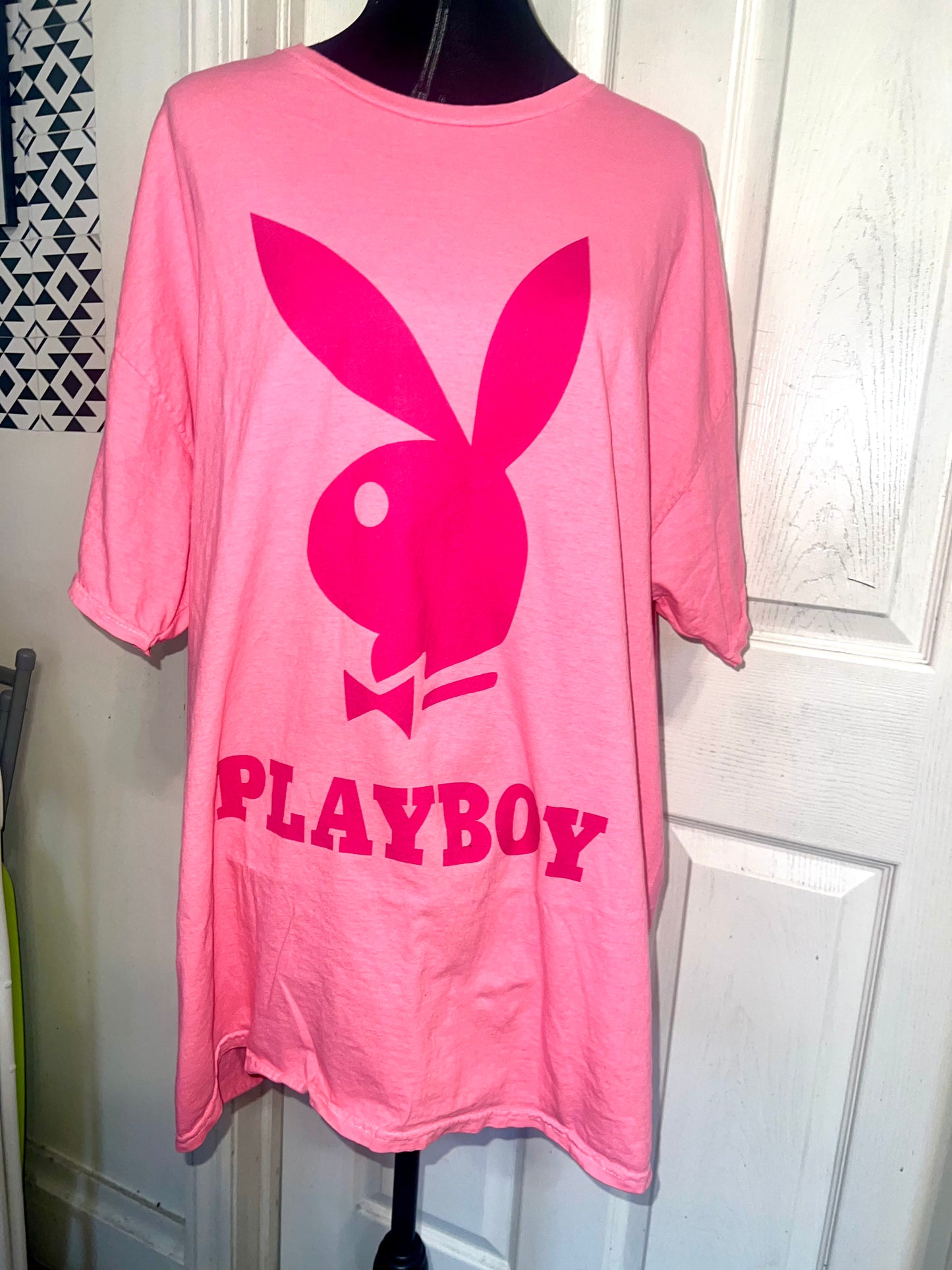 Playboy Oversized Distressed Tee