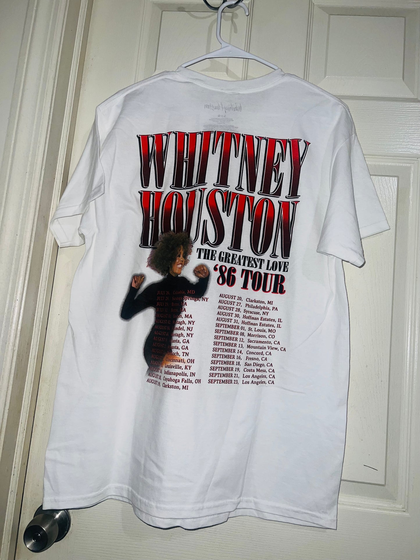 Whitney Houston Double Sided ‘86 Tour Oversized Tee