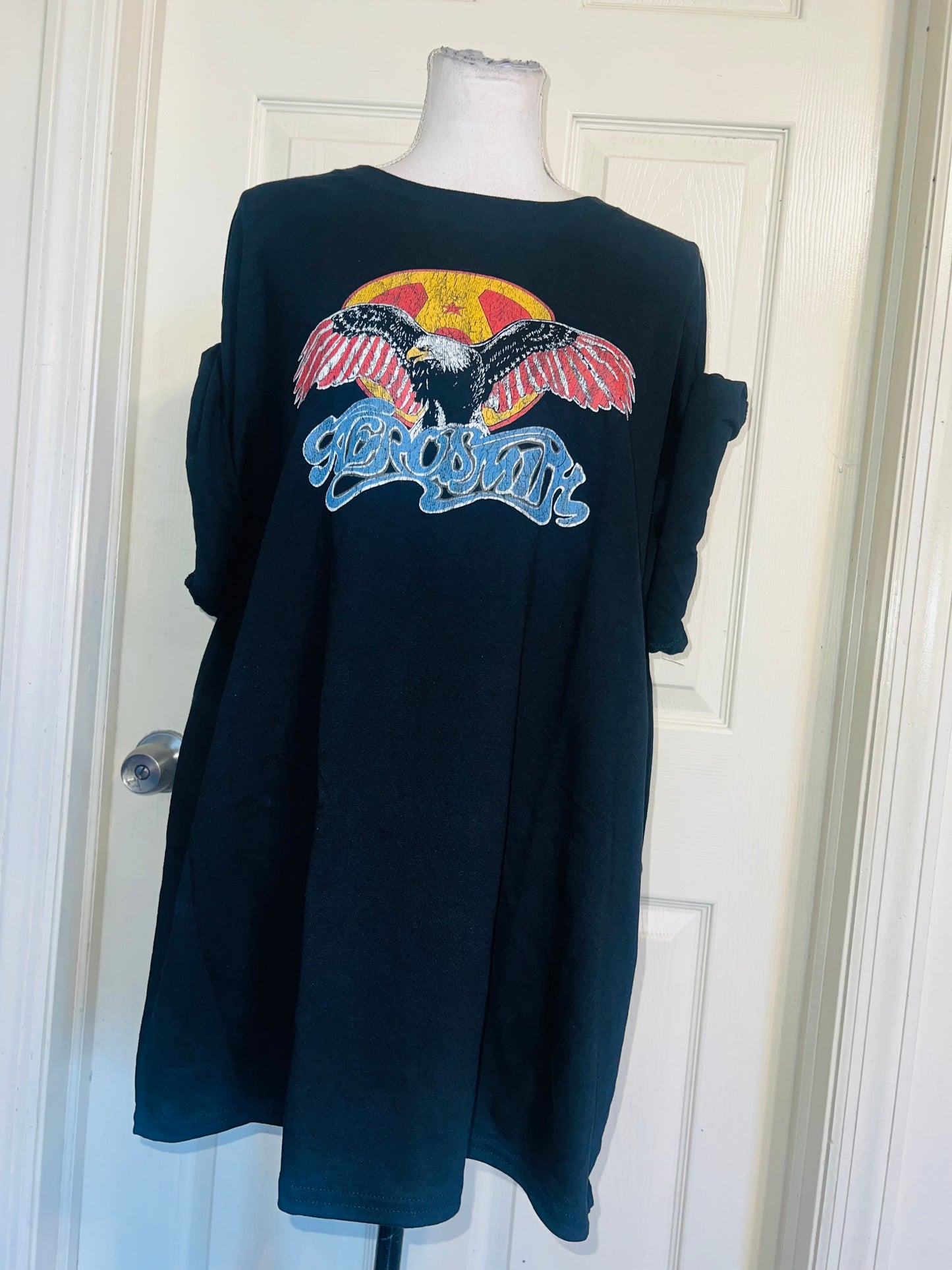 Aerosmith Oversized Distressed Tee