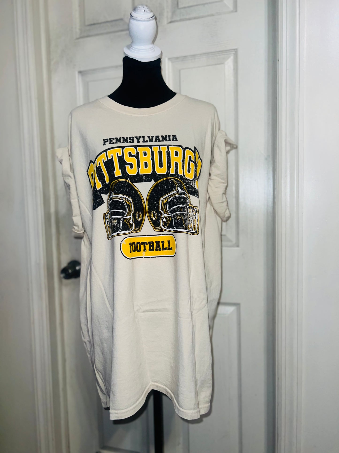 Pittsburgh Steelers Oversized Distressed Tee