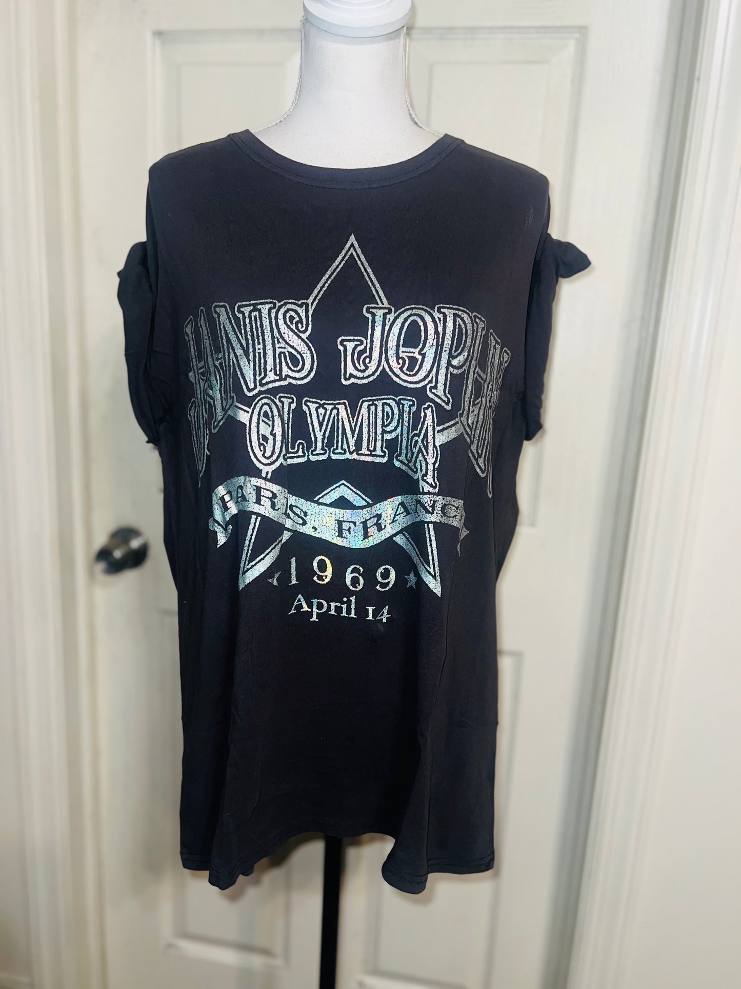 Janis Joplin Oversized Distressed Tee
