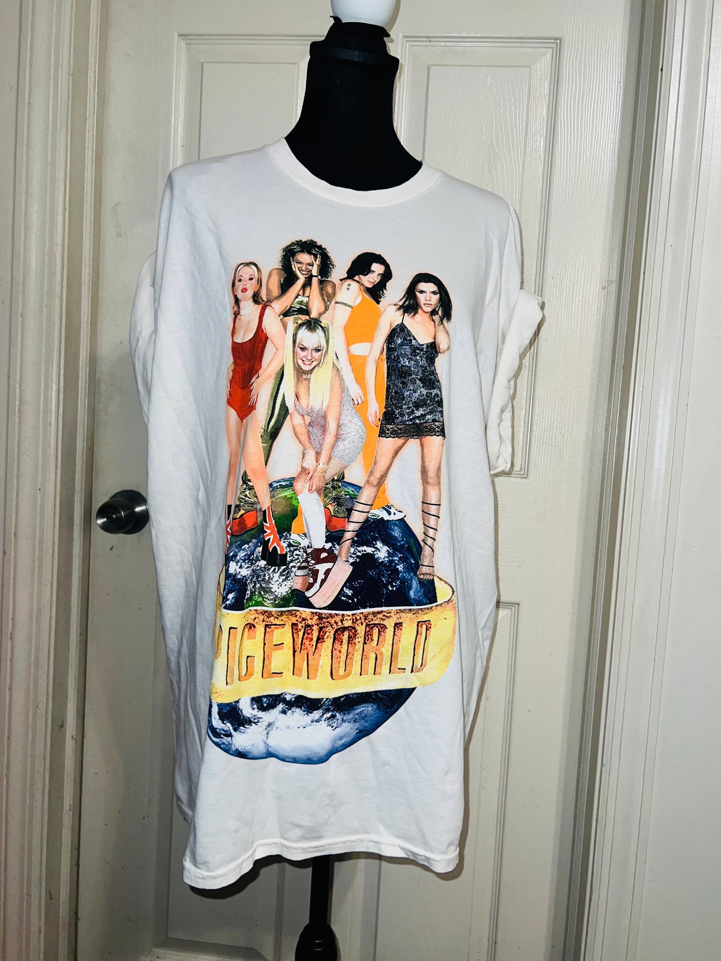 The Spice Girls “Spiceworld” Oversized Distressed Tee