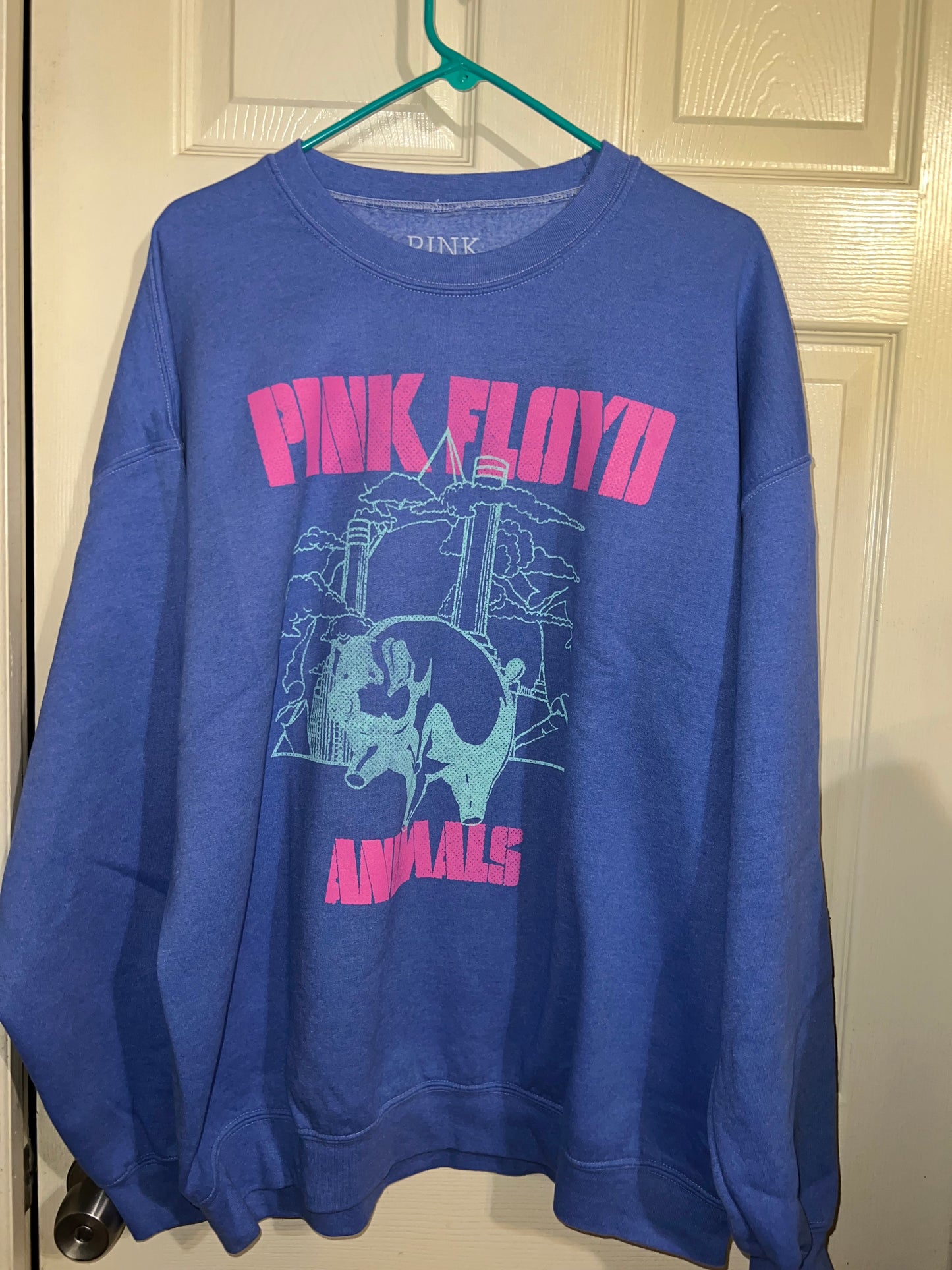 Pink Floyd Animals Oversized Distressed Sweatshirt
