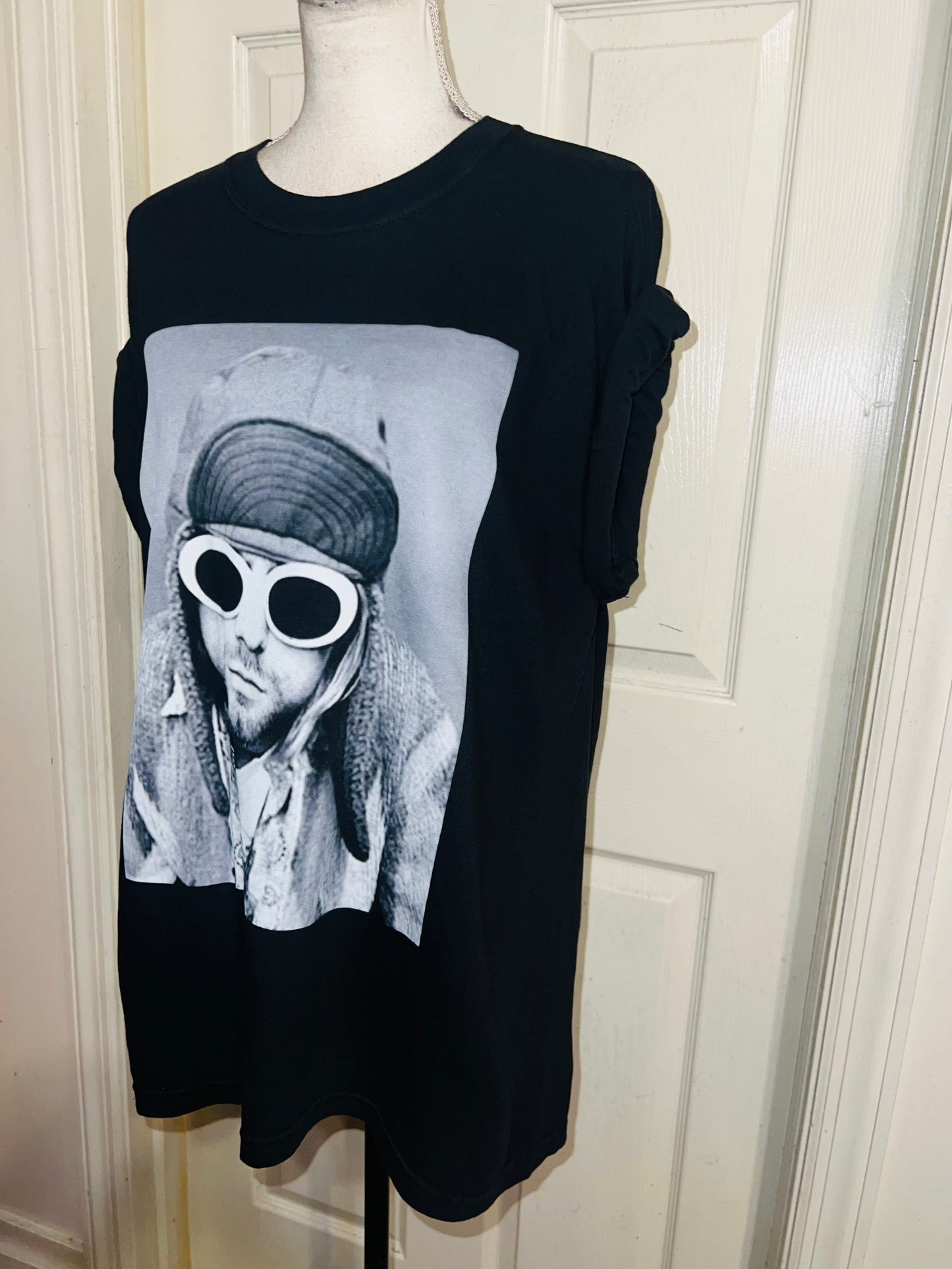 Kurt Cobain Oversized Distressed Tee